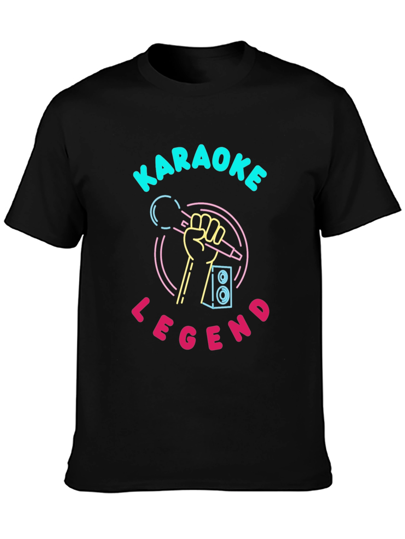 Karaoke Legend T-Shirt - Neon Design