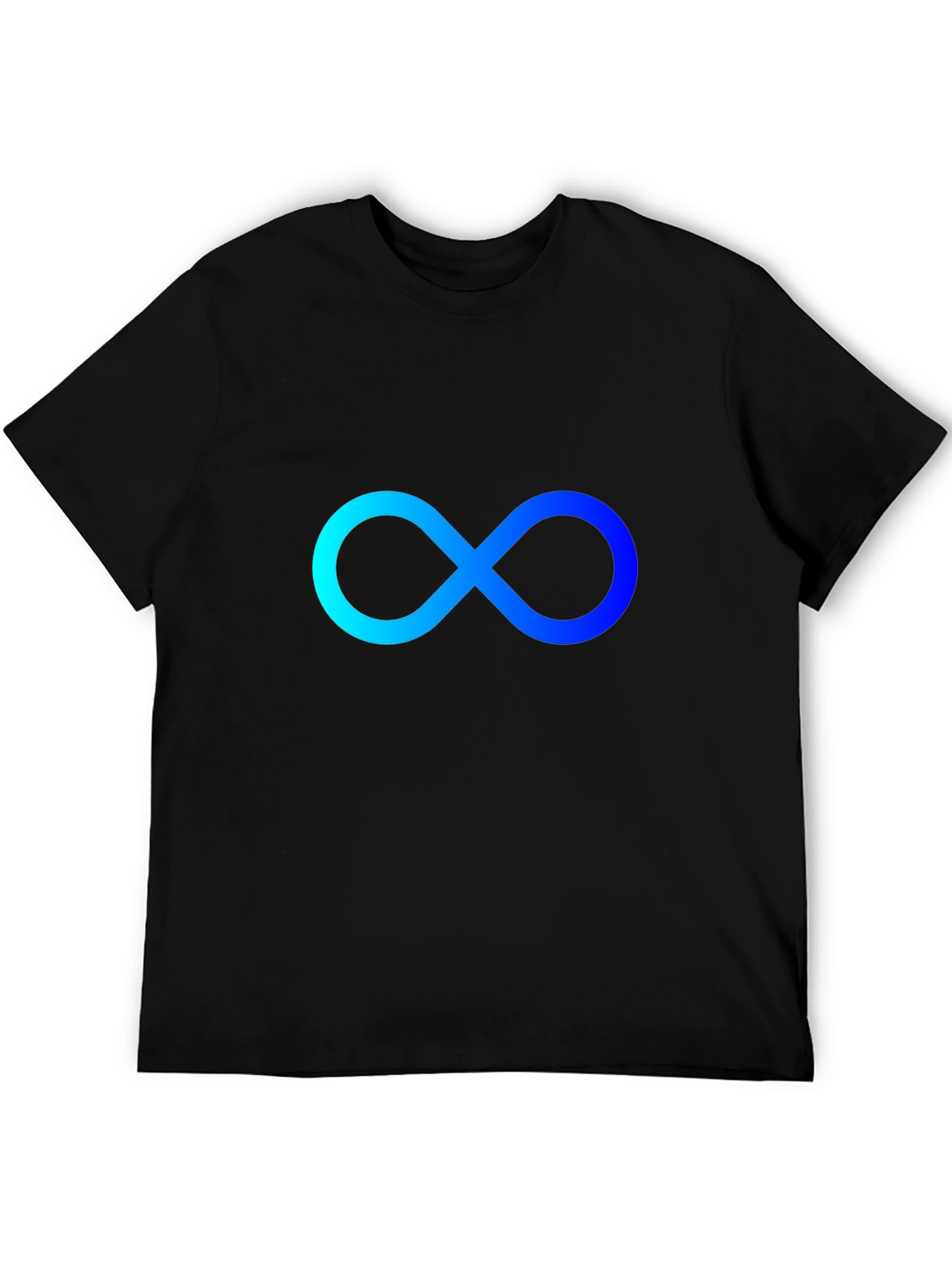 Infinity Symbol Black T-Shirt - Modern Style
