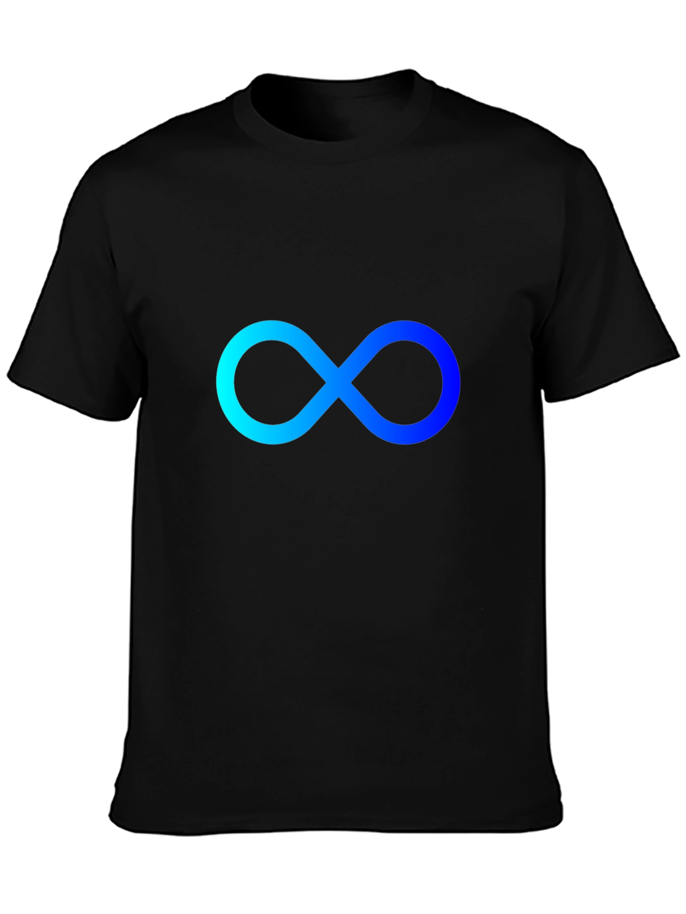 Infinity Symbol Black T-Shirt - Modern Style