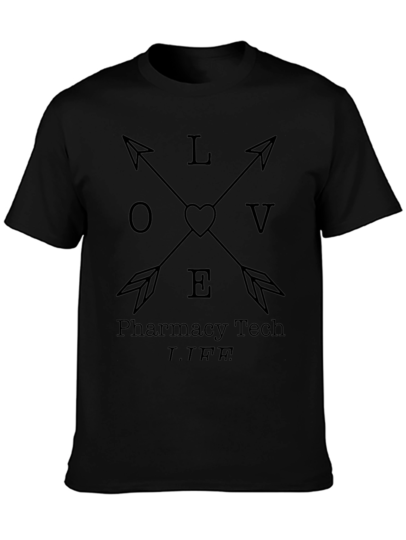 Pharmacy Tech LIFE Arrow Heart T-Shirt