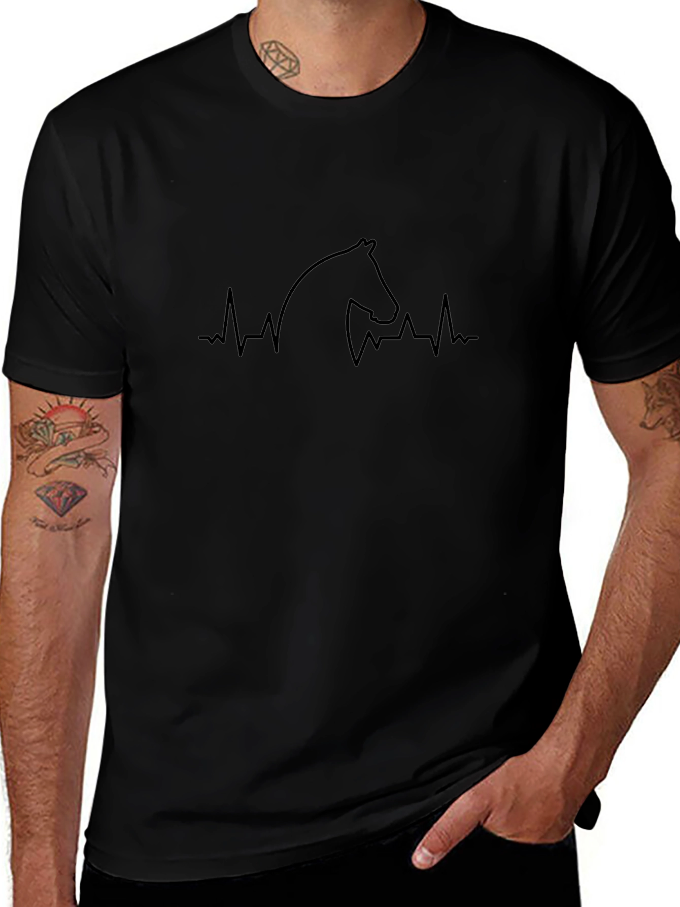 Horse Lovers Heartbeat T-Shirt