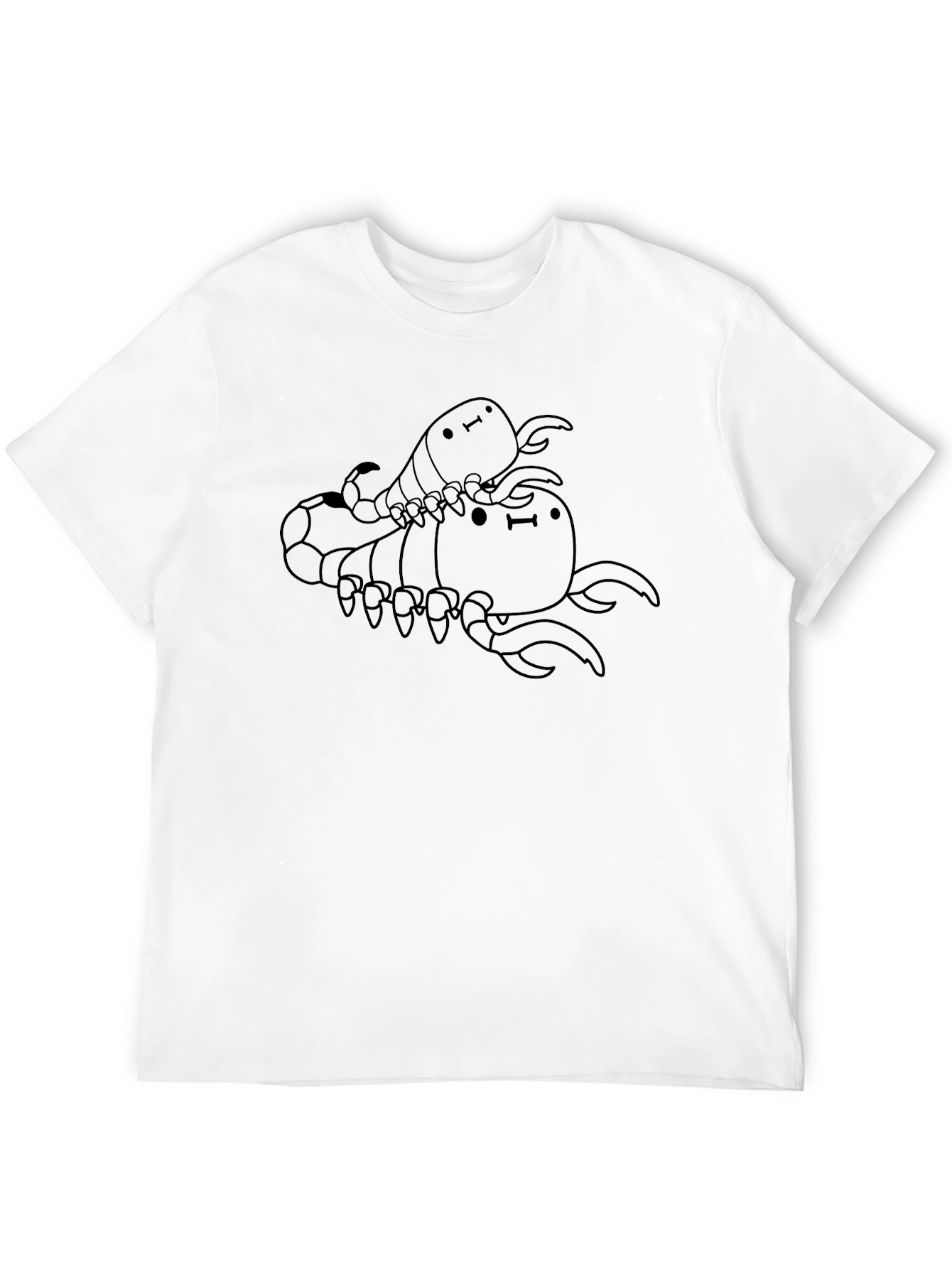Cute Scorpion Stack Black T-Shirt