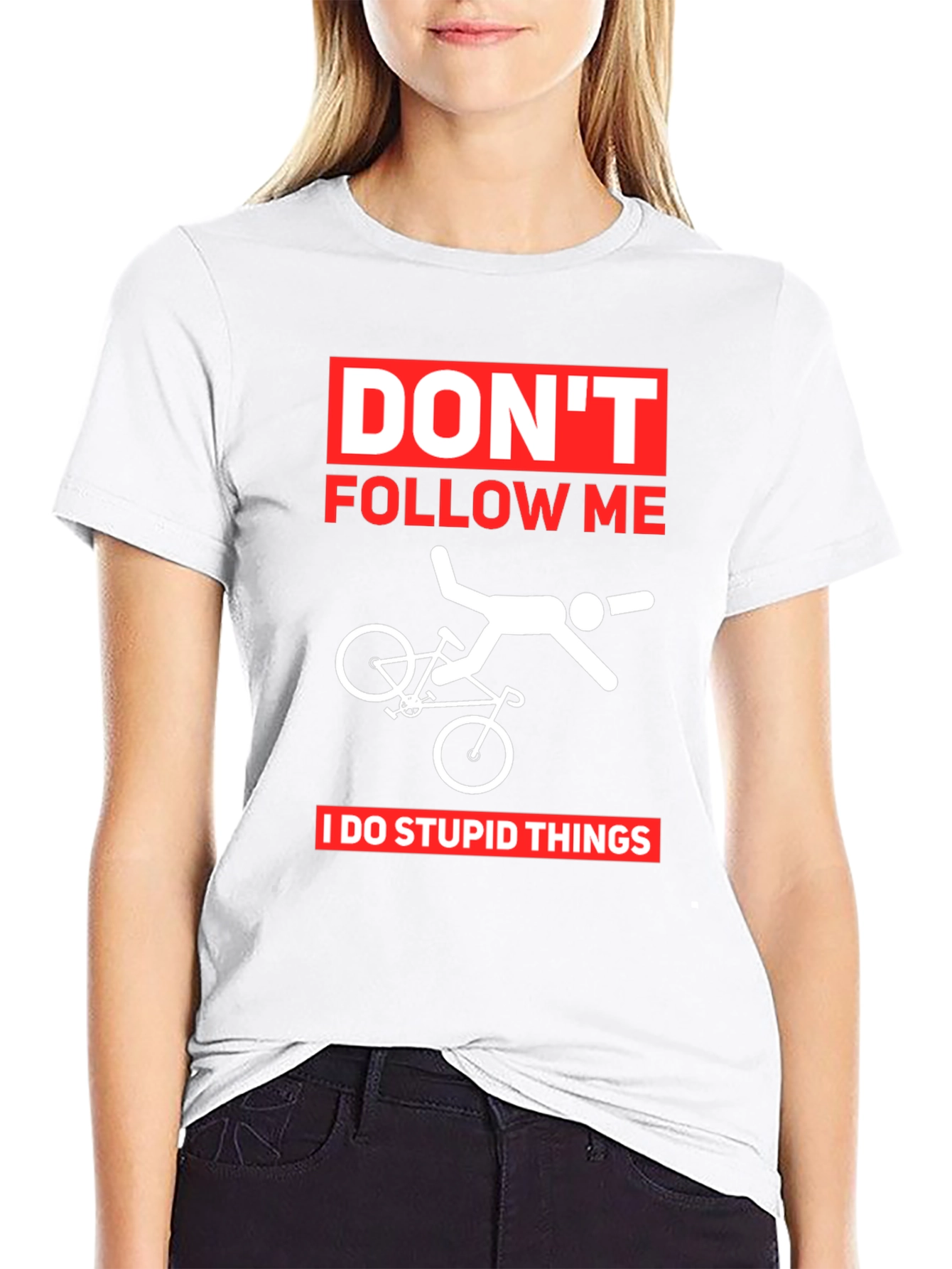 Funny Biking T-Shirt: Dont Follow Me!