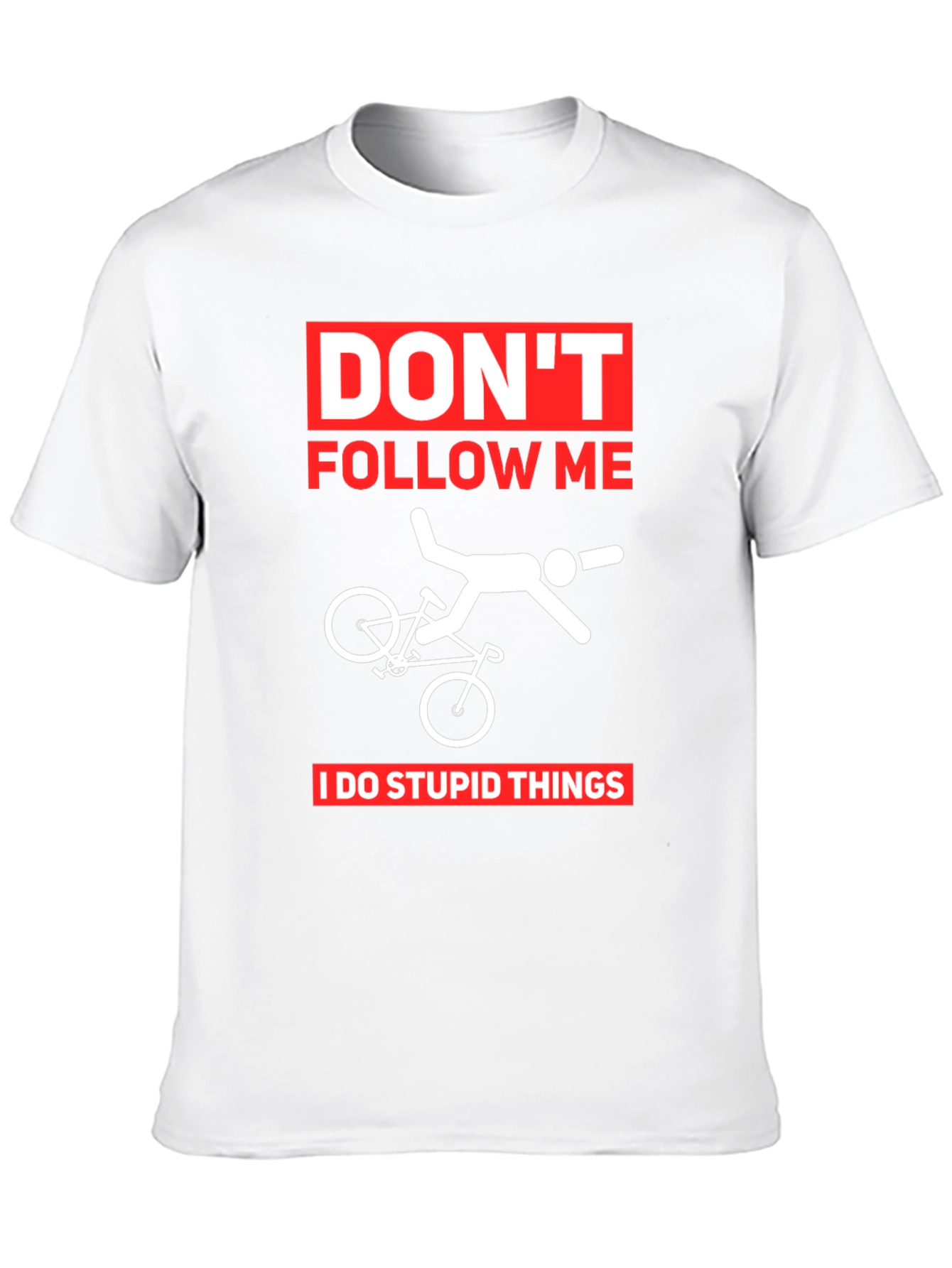 Funny Biking T-Shirt: Dont Follow Me!