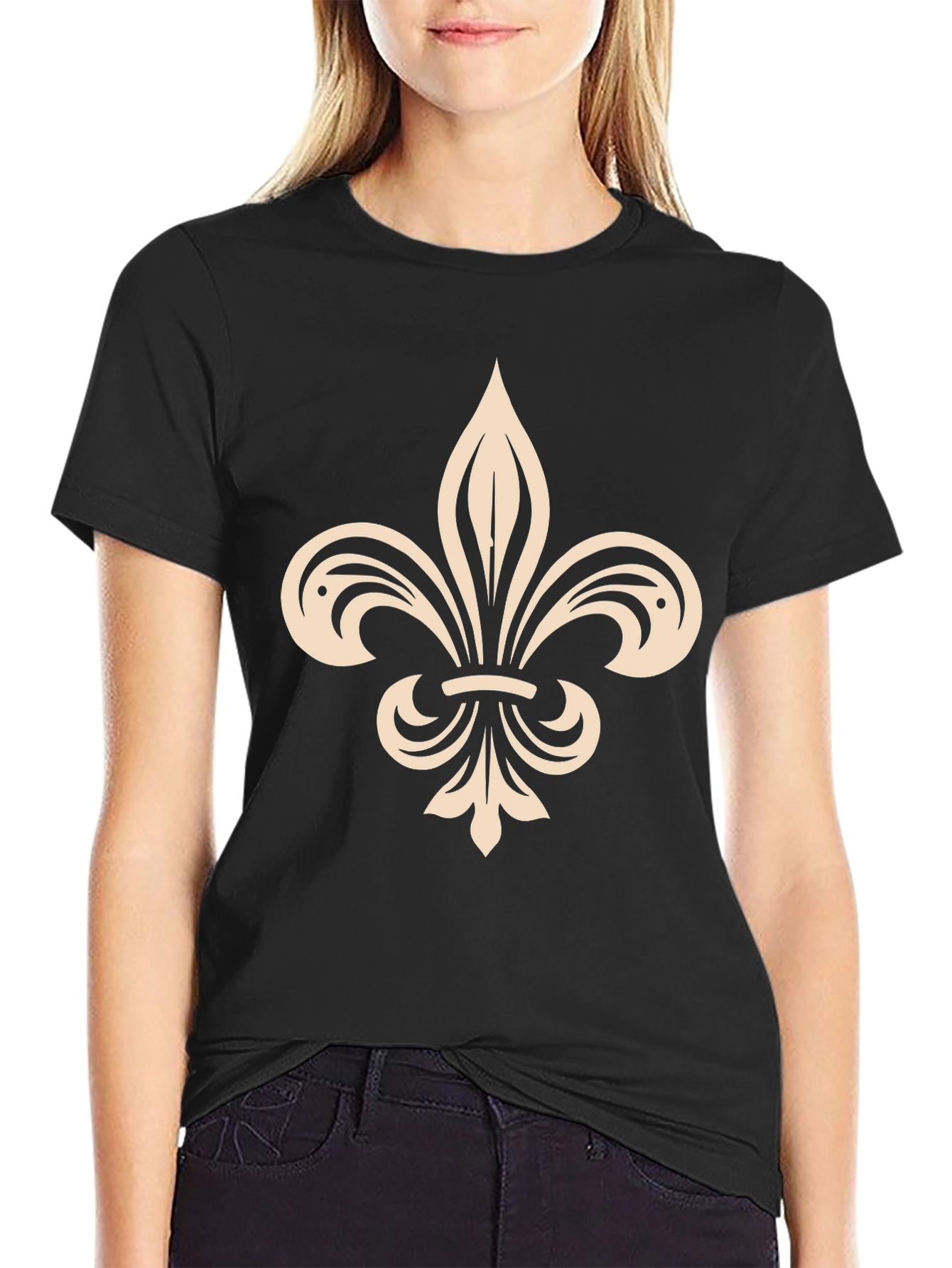 Fleur-de-lis Graphic Tee - Stylish Casual Wear
