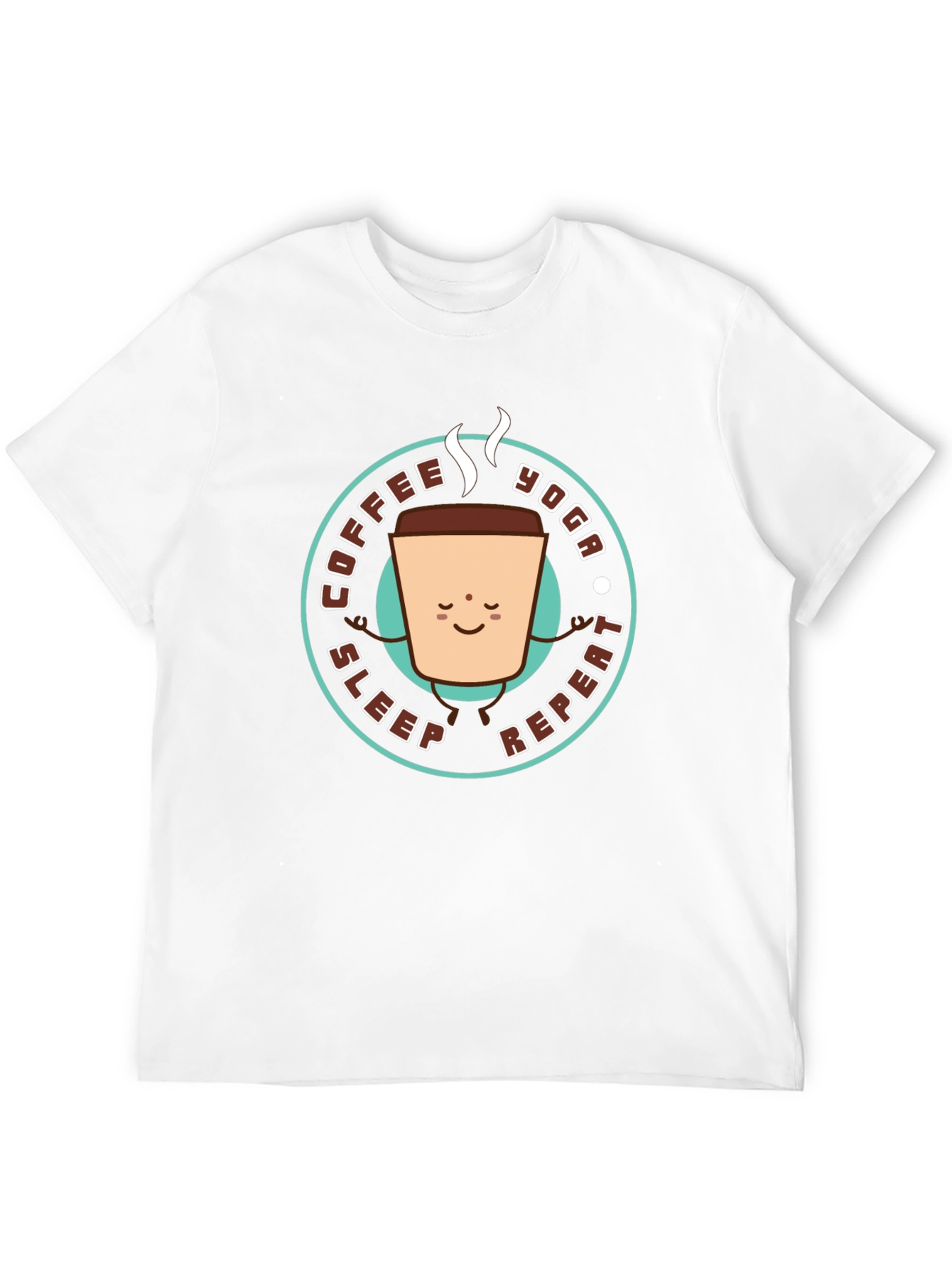 Coffee Yoga Sleep Repeat Graphic Tee