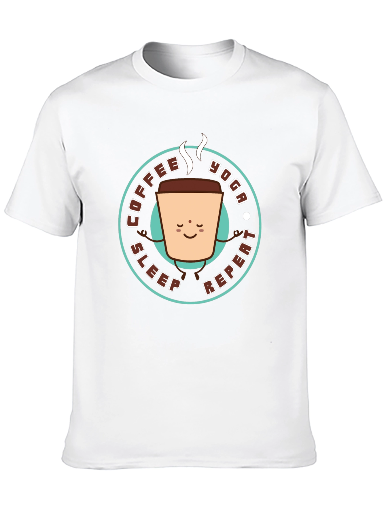 Coffee Yoga Sleep Repeat Graphic Tee