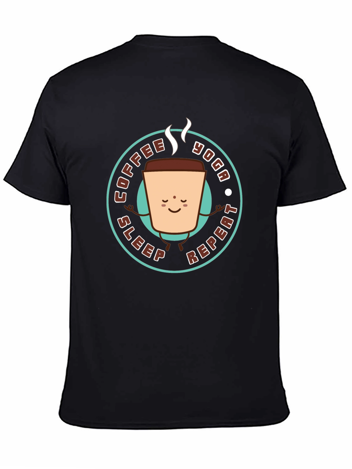 Coffee Yoga Sleep Repeat Graphic Tee