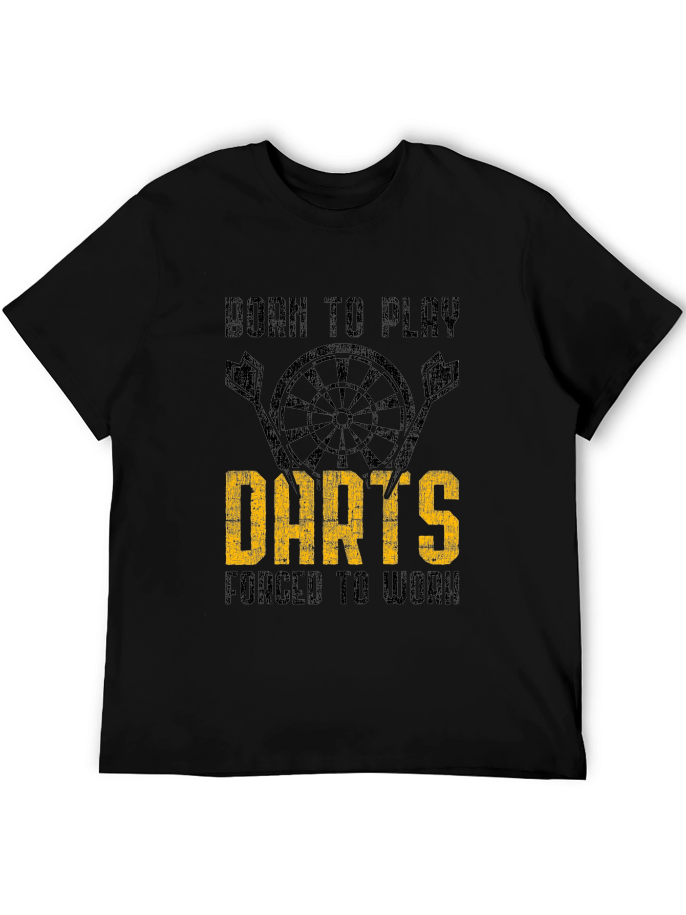 Born to Play Darts Mens Graphic T-Shirt