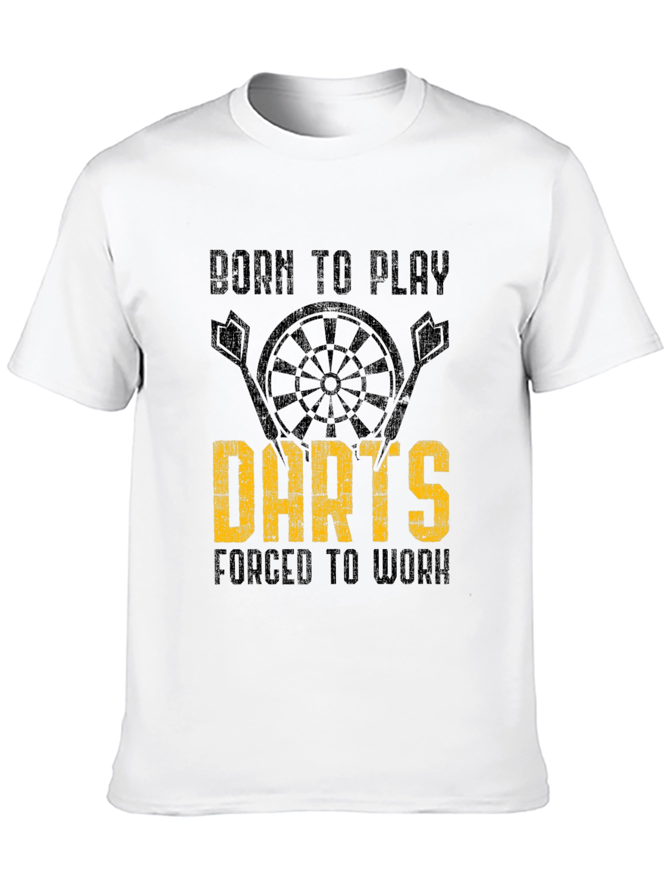 Born to Play Darts Mens Graphic T-Shirt