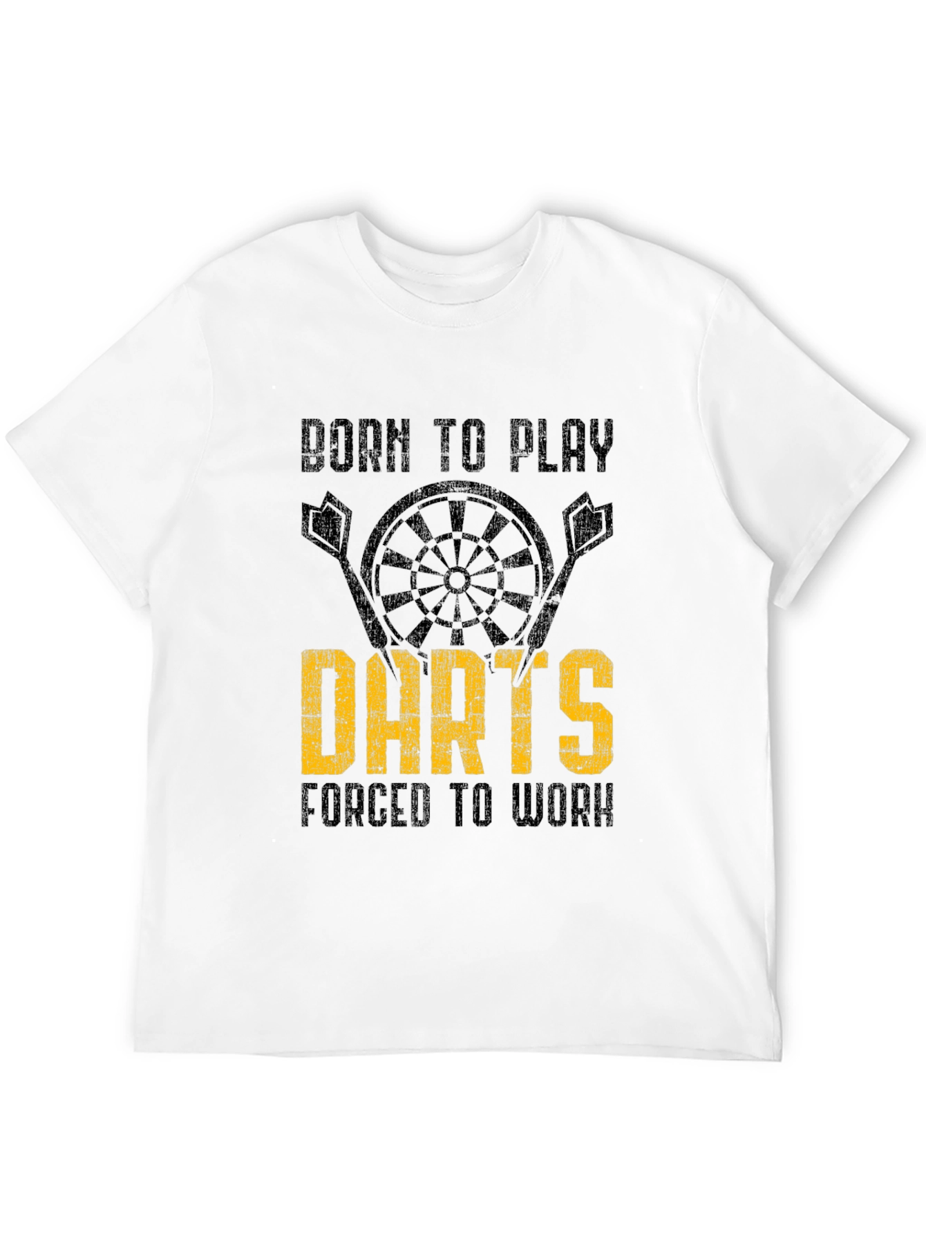 Born to Play Darts Mens Graphic T-Shirt