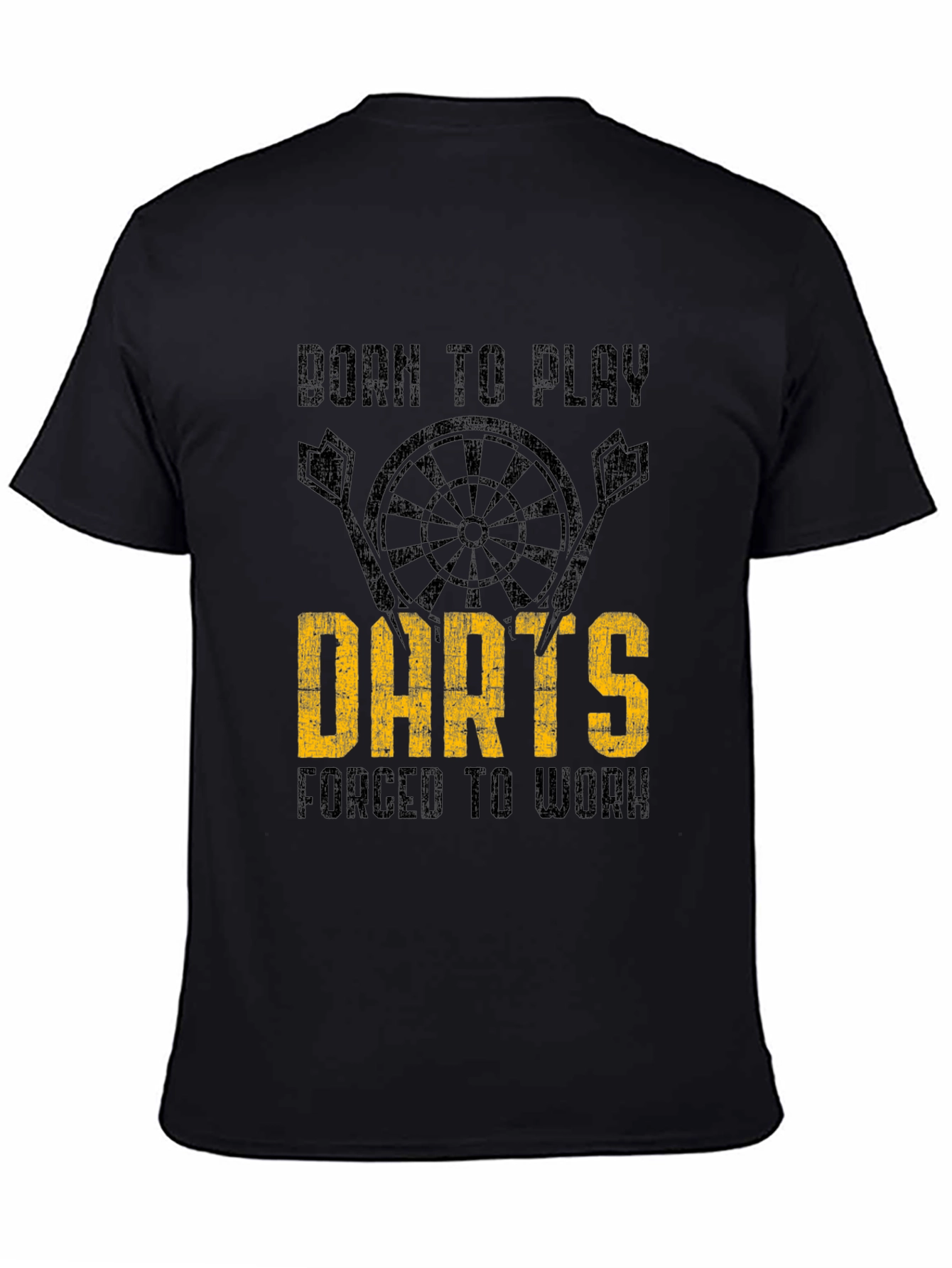 Born to Play Darts Mens Graphic T-Shirt