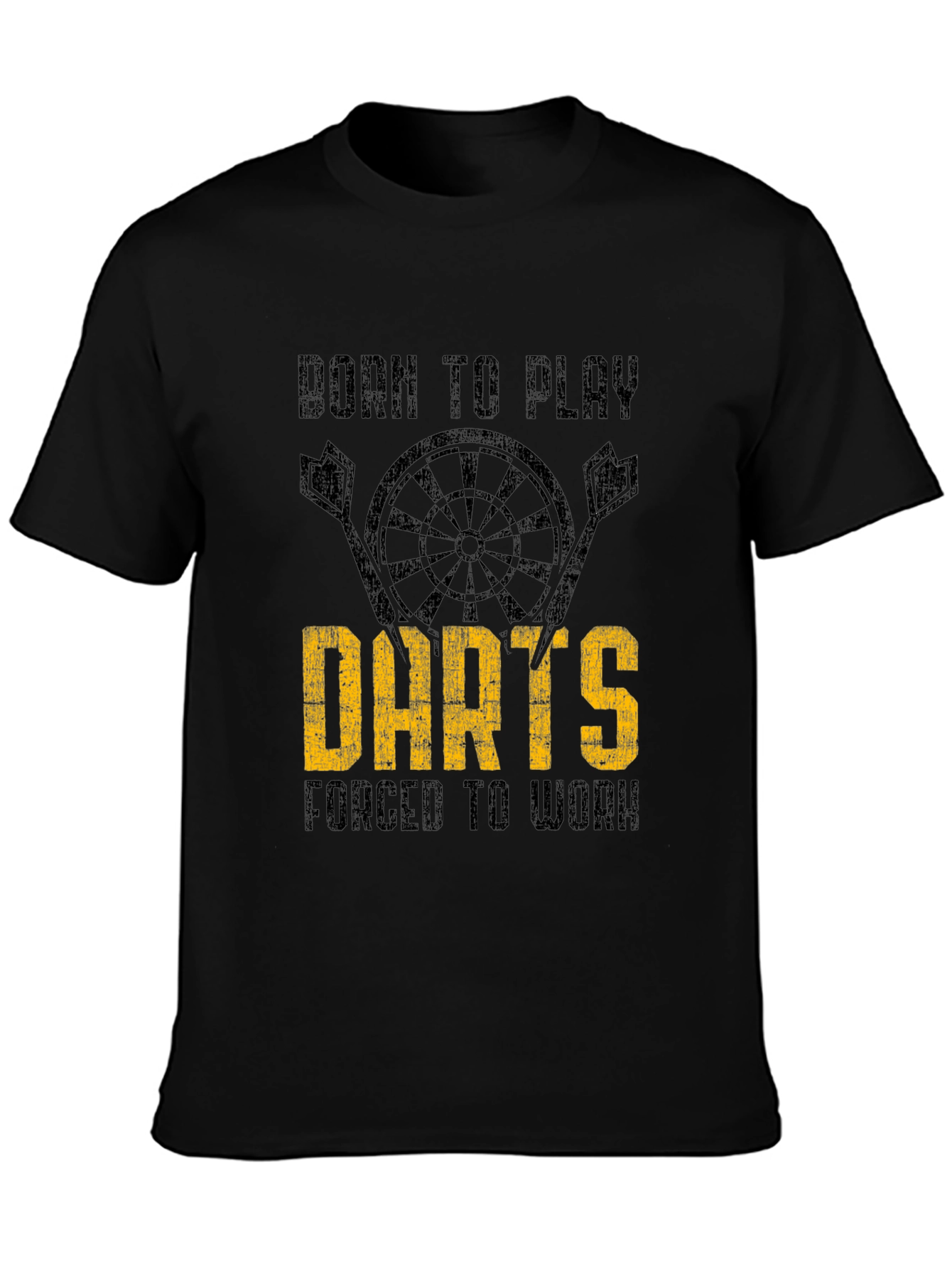 Born to Play Darts Mens Graphic T-Shirt