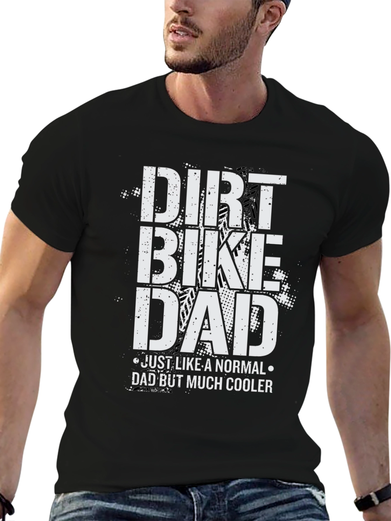 Dirt Bike Dad T-Shirt - Cool Fathers Day Gift