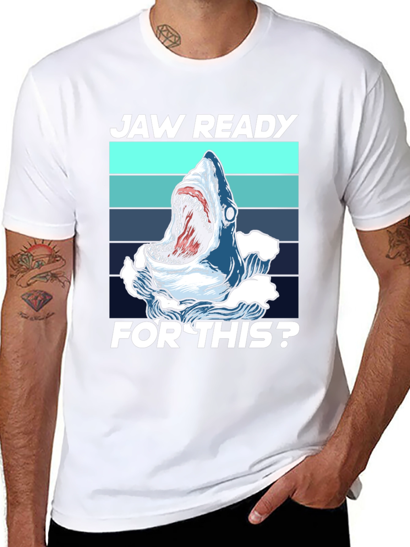 Jaw Ready Shark Graphic Tee