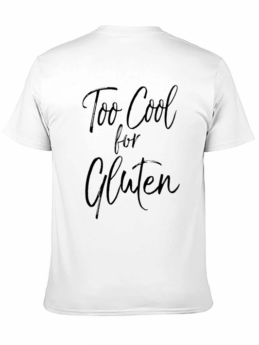 Too Cool for Gluten Graphic Tee - Black Crewneck T-Shirt