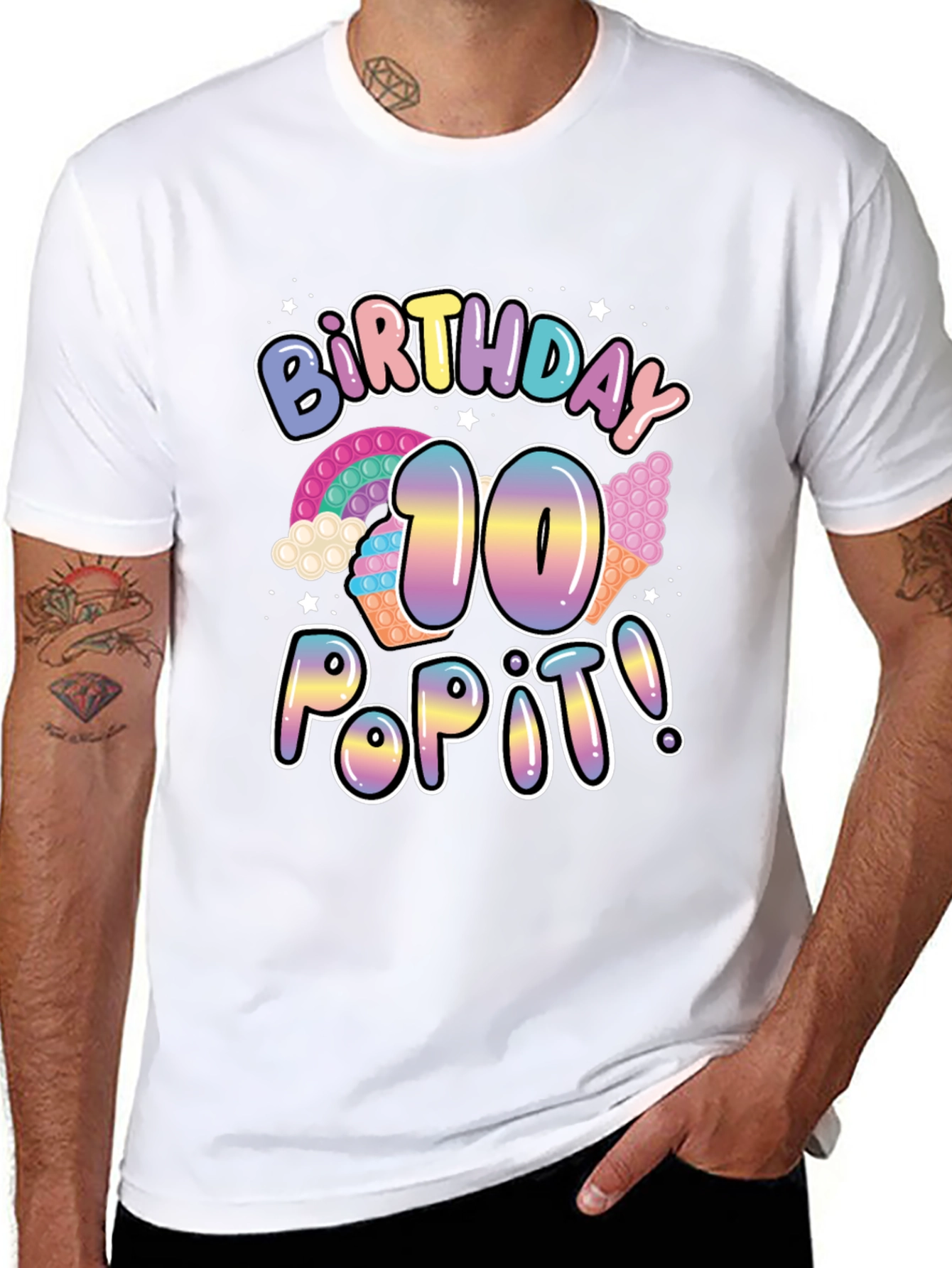 Birthday 10 Pop It T-shirt
