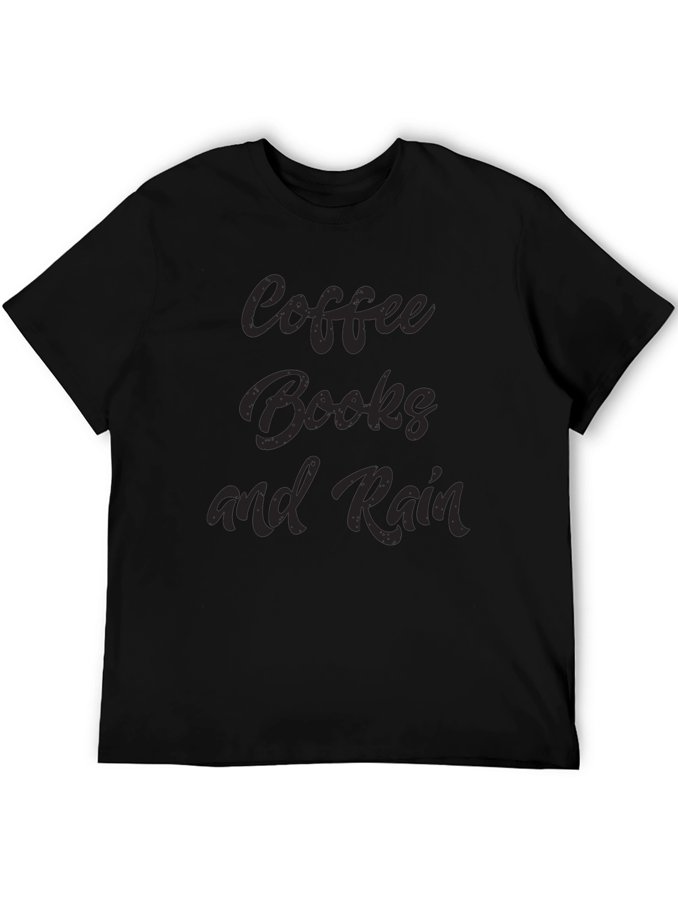 Coffee Books and Rain Black Tee