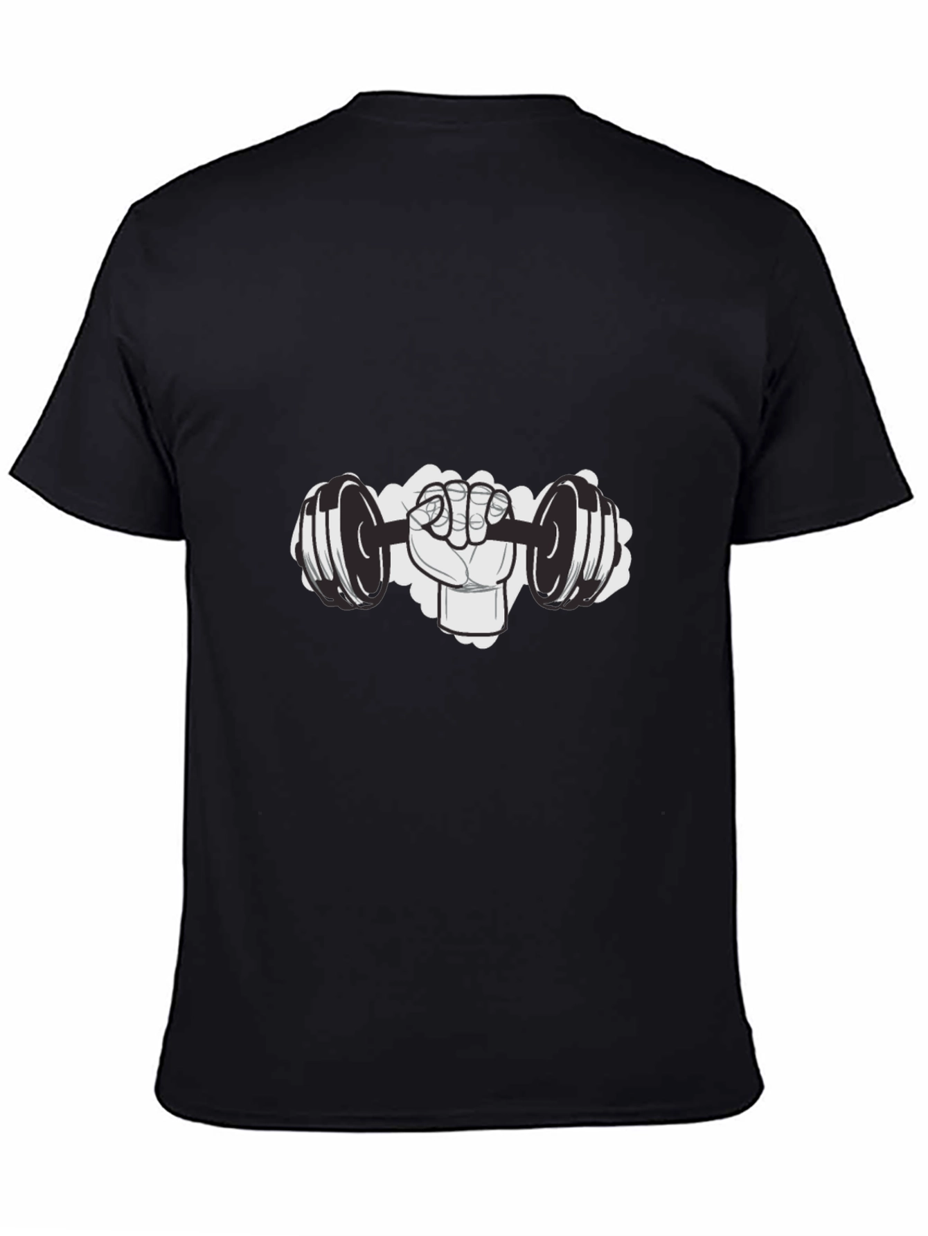 Gym Hand Lifting Dumbbell Graphic T-Shirt