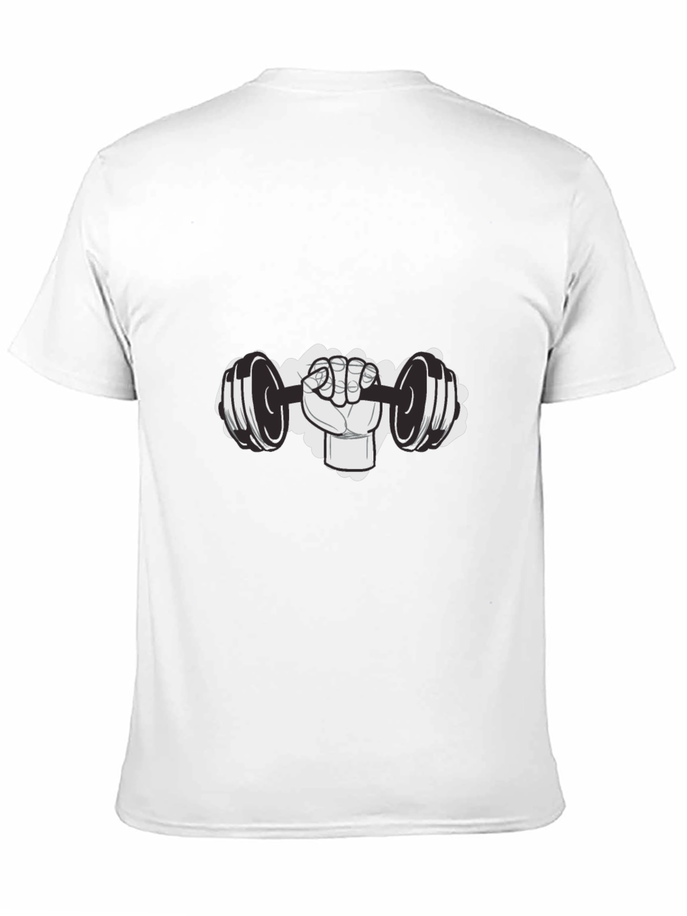 Gym Hand Lifting Dumbbell Graphic T-Shirt