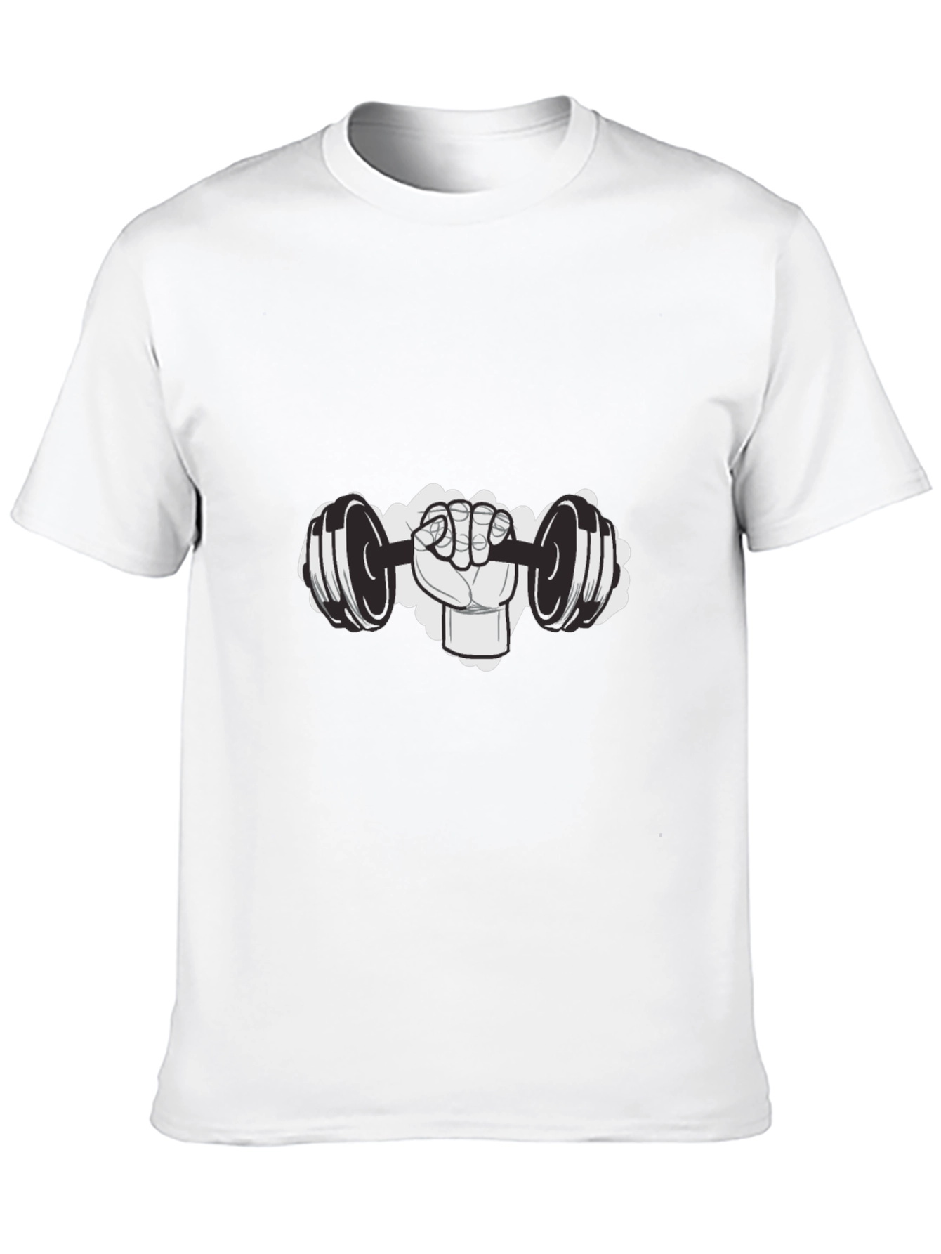 Gym Hand Lifting Dumbbell Graphic T-Shirt
