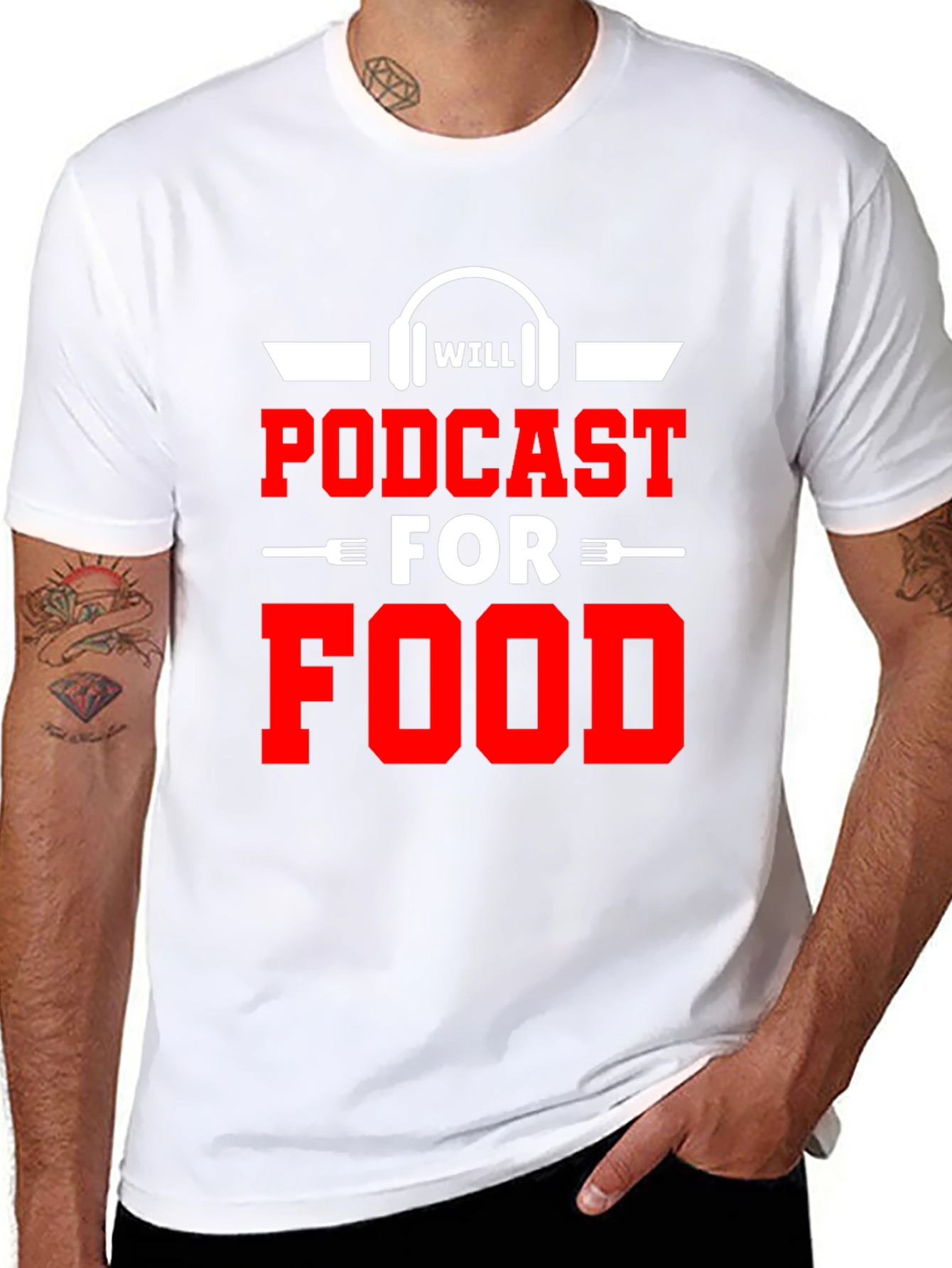 Podcast for Food Graphic T-Shirt