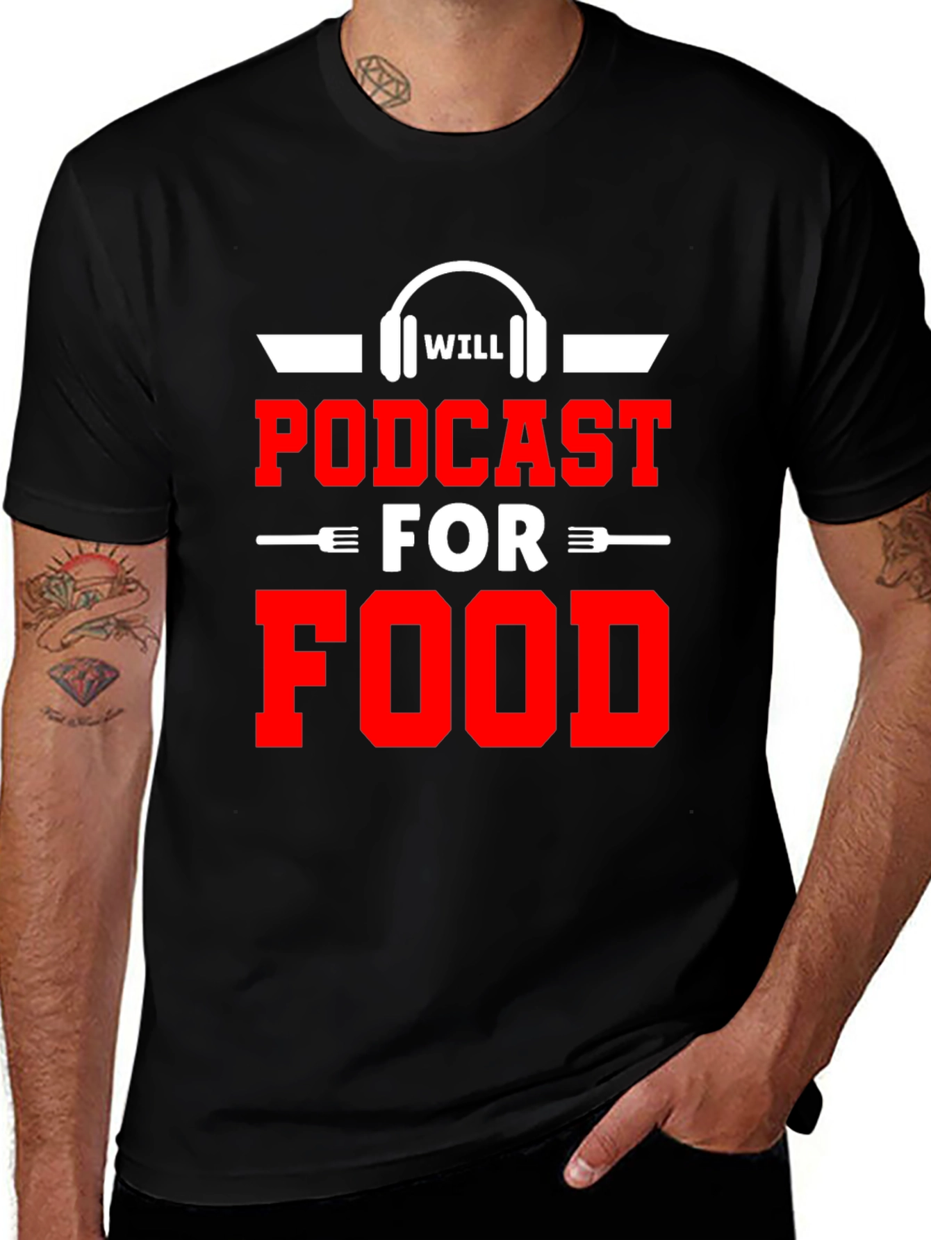 Podcast for Food Graphic T-Shirt