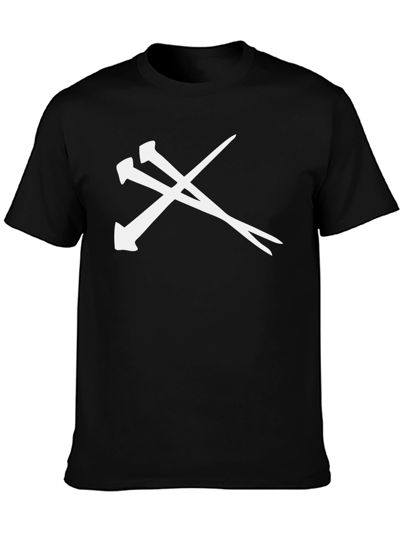 Nails Graphic Tee - Black Crew Neck