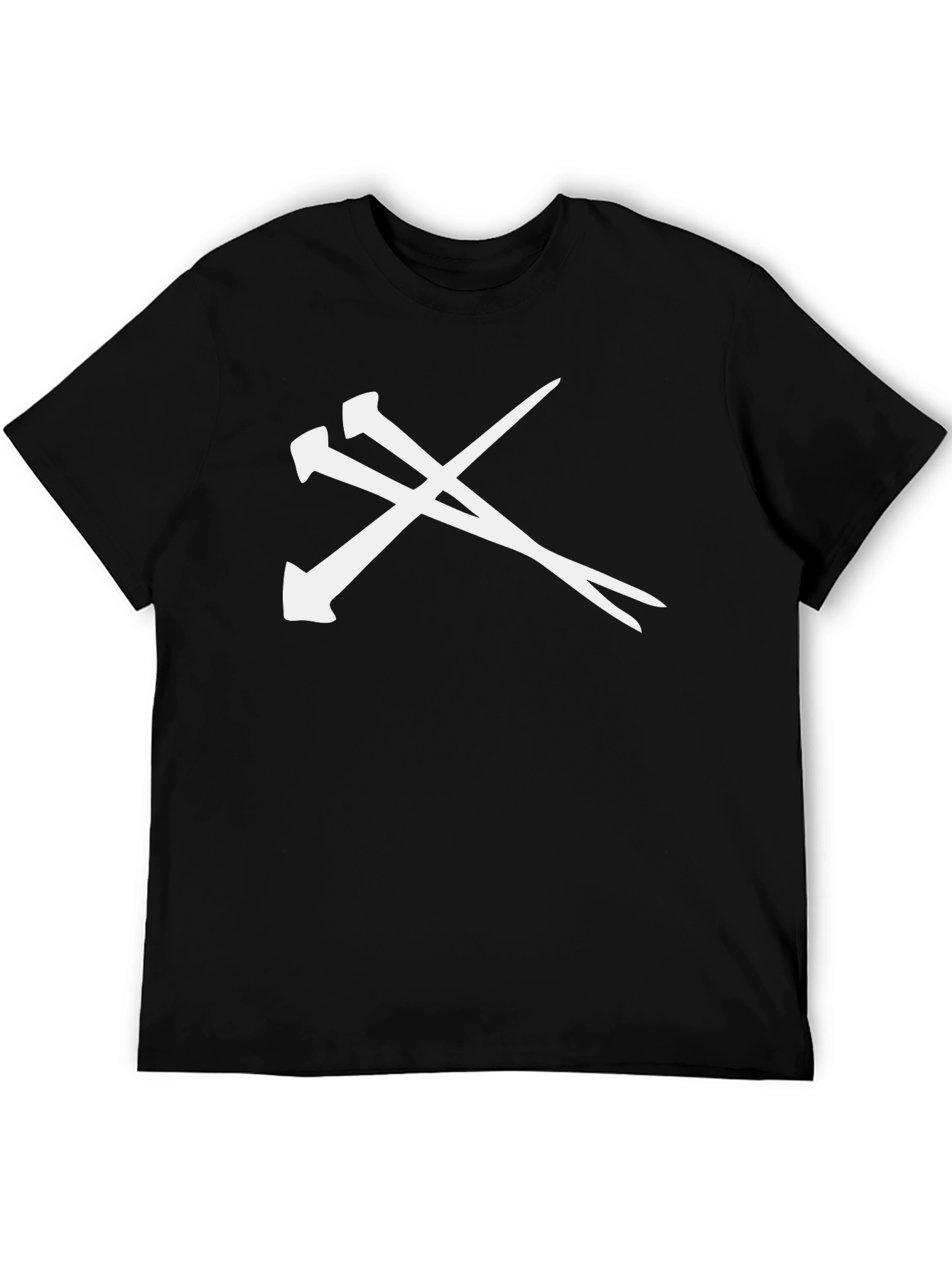 Nails Graphic Tee - Black Crew Neck
