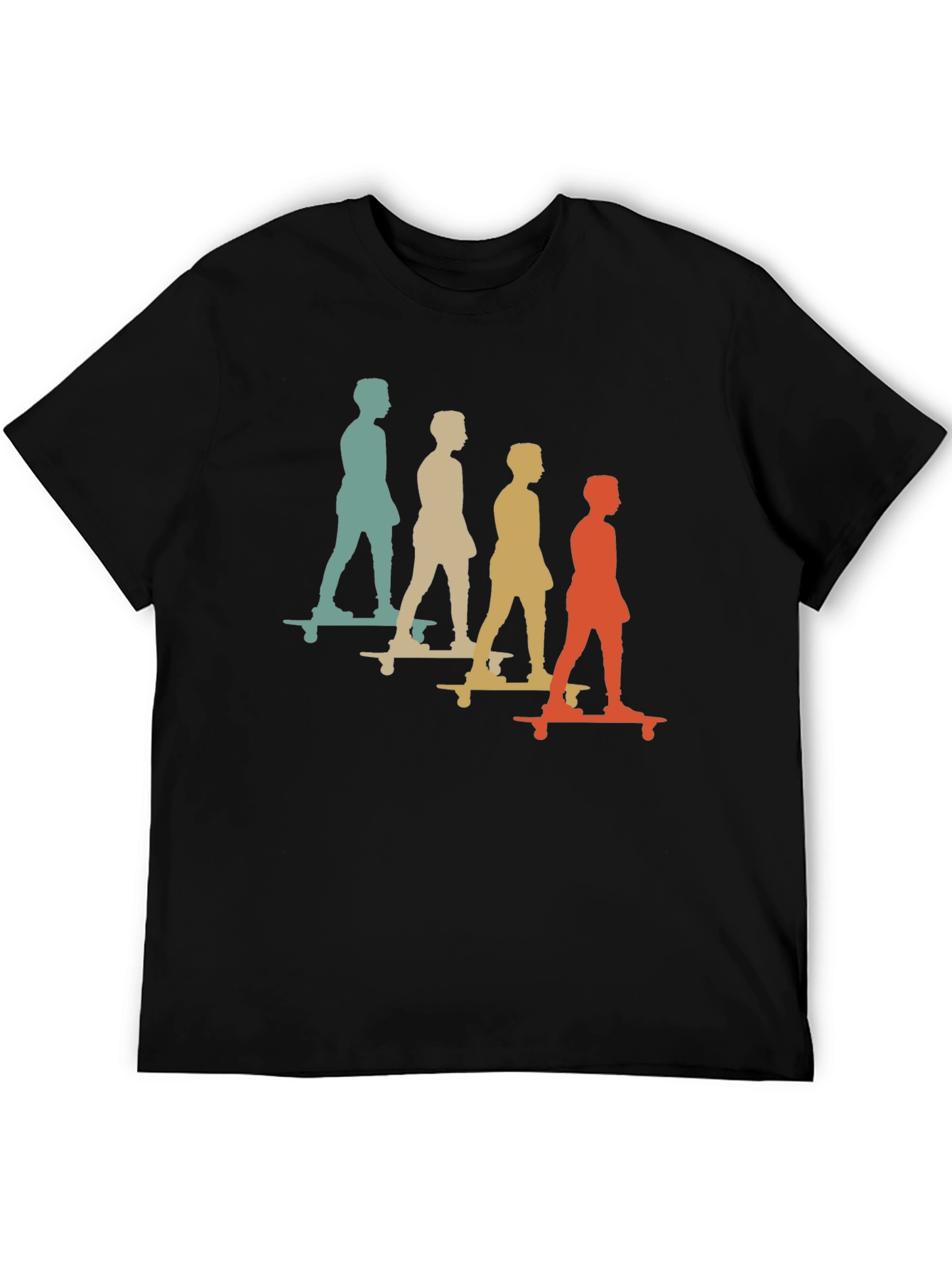 Retro Skateboarder Silhouette T-Shirt