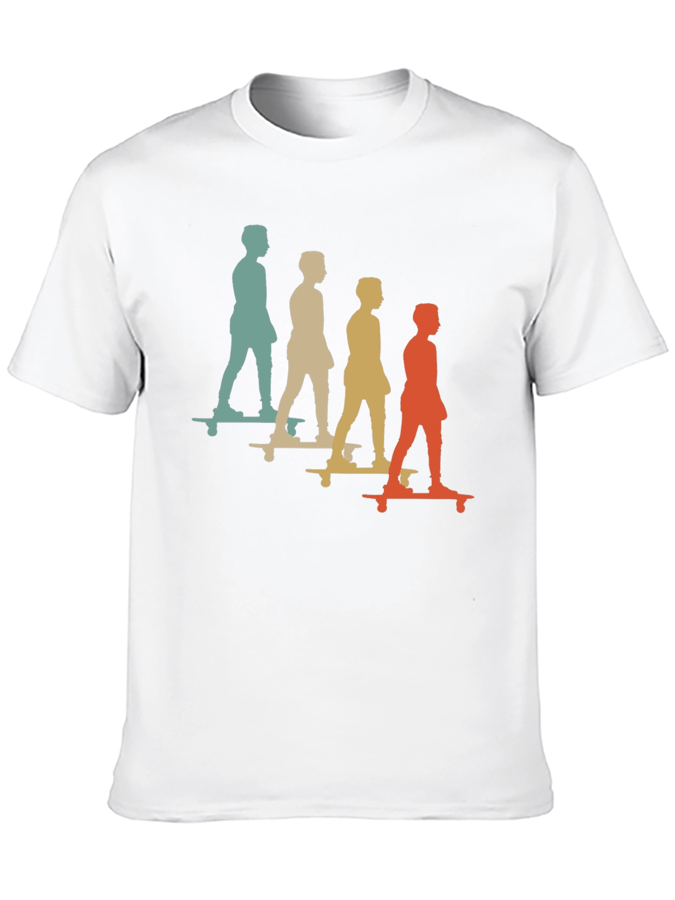 Retro Skateboarder Silhouette T-Shirt