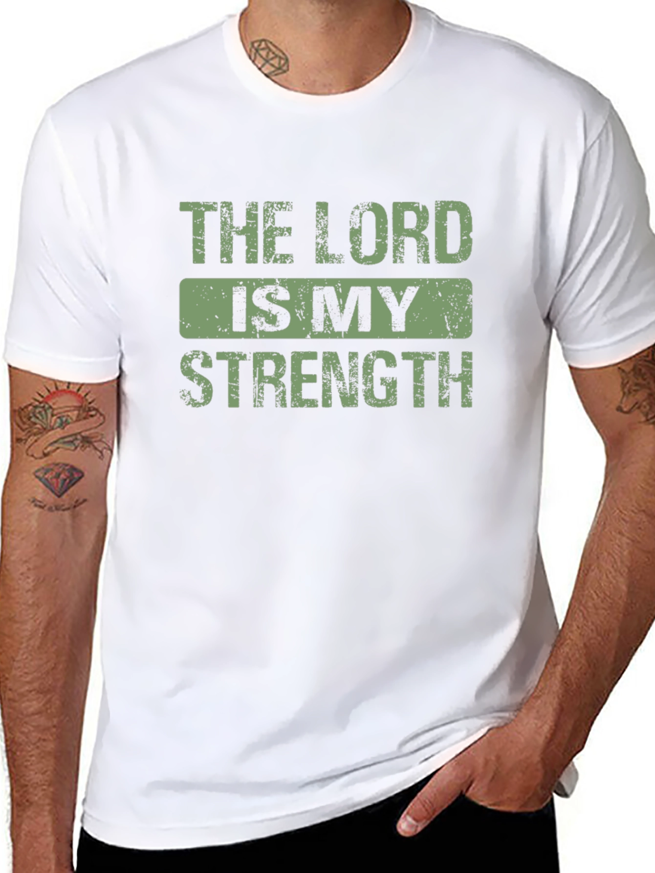 The Lord is My Strength Religious T-Shirt