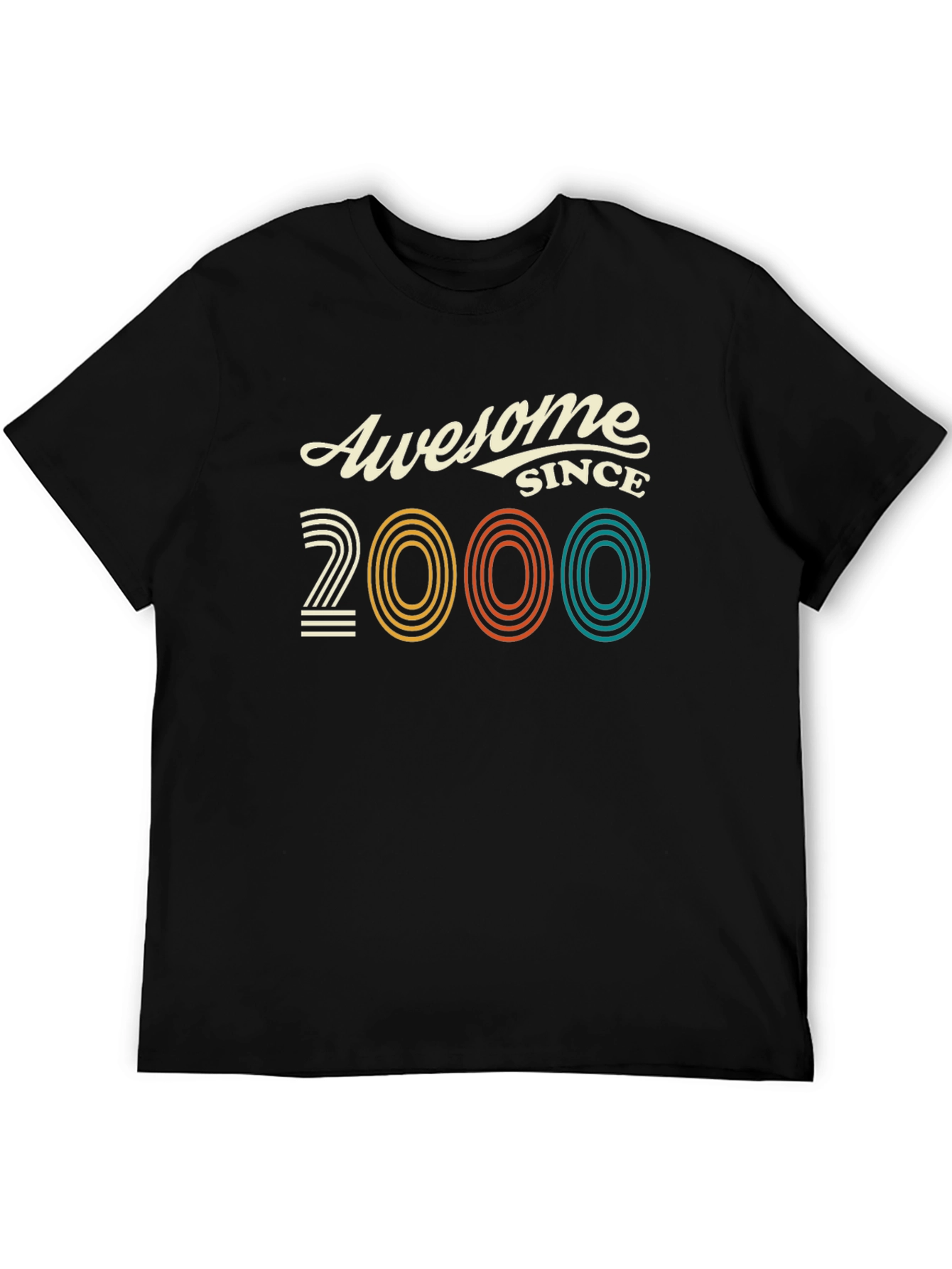 Awesome Since 2000 Black Graphic Tee