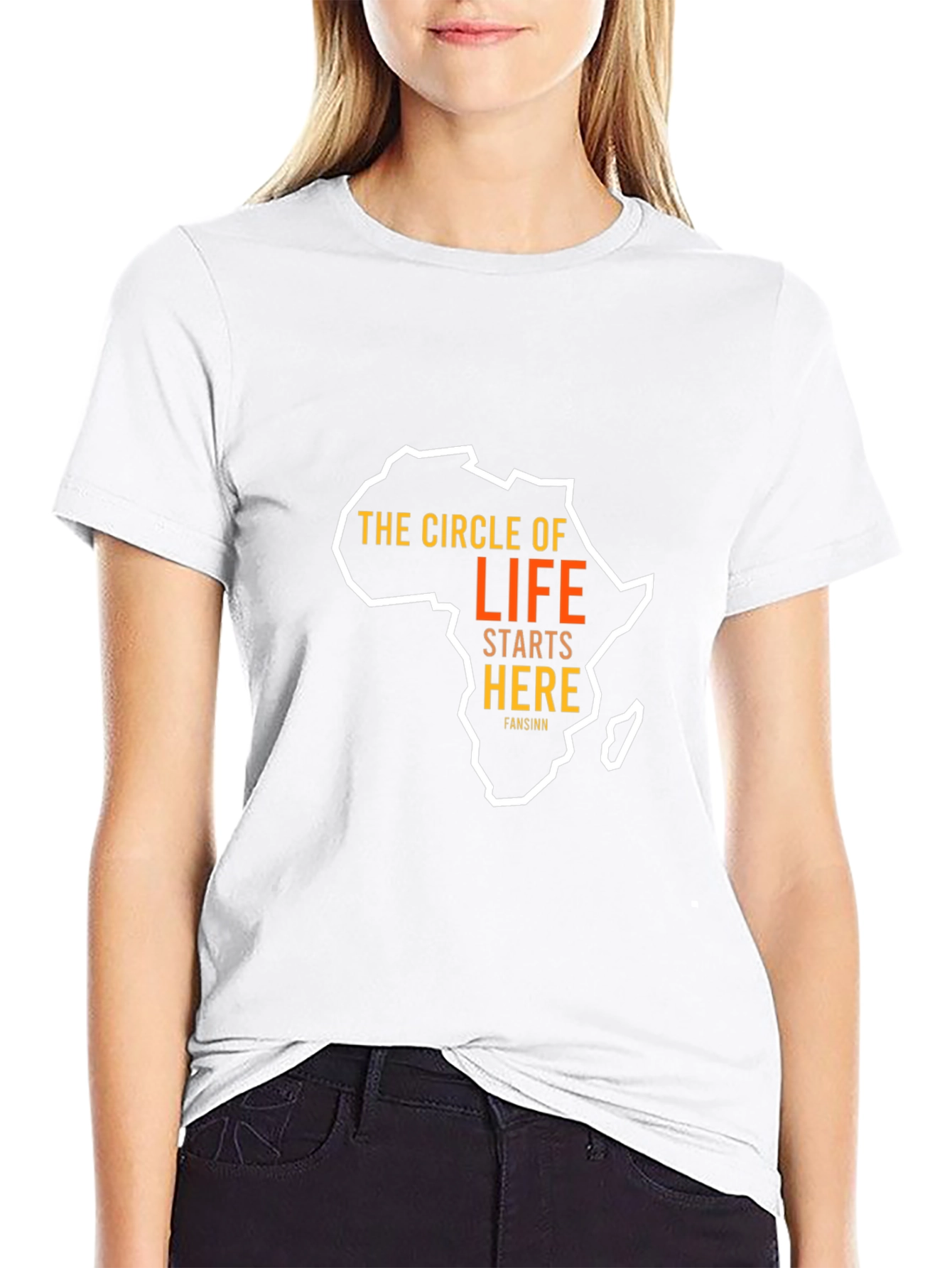 Africa Circle of Life Graphic Tee - Black