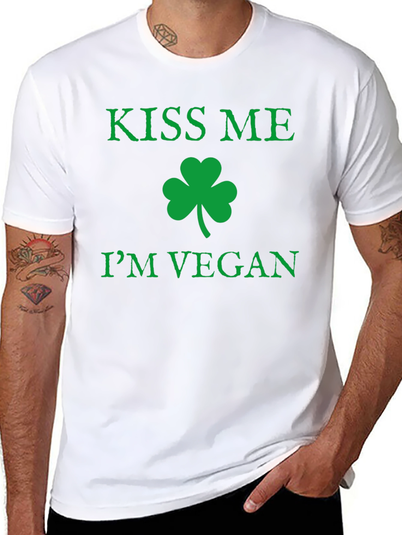 Kiss Me Im Vegan T-Shirt St. Patricks Day