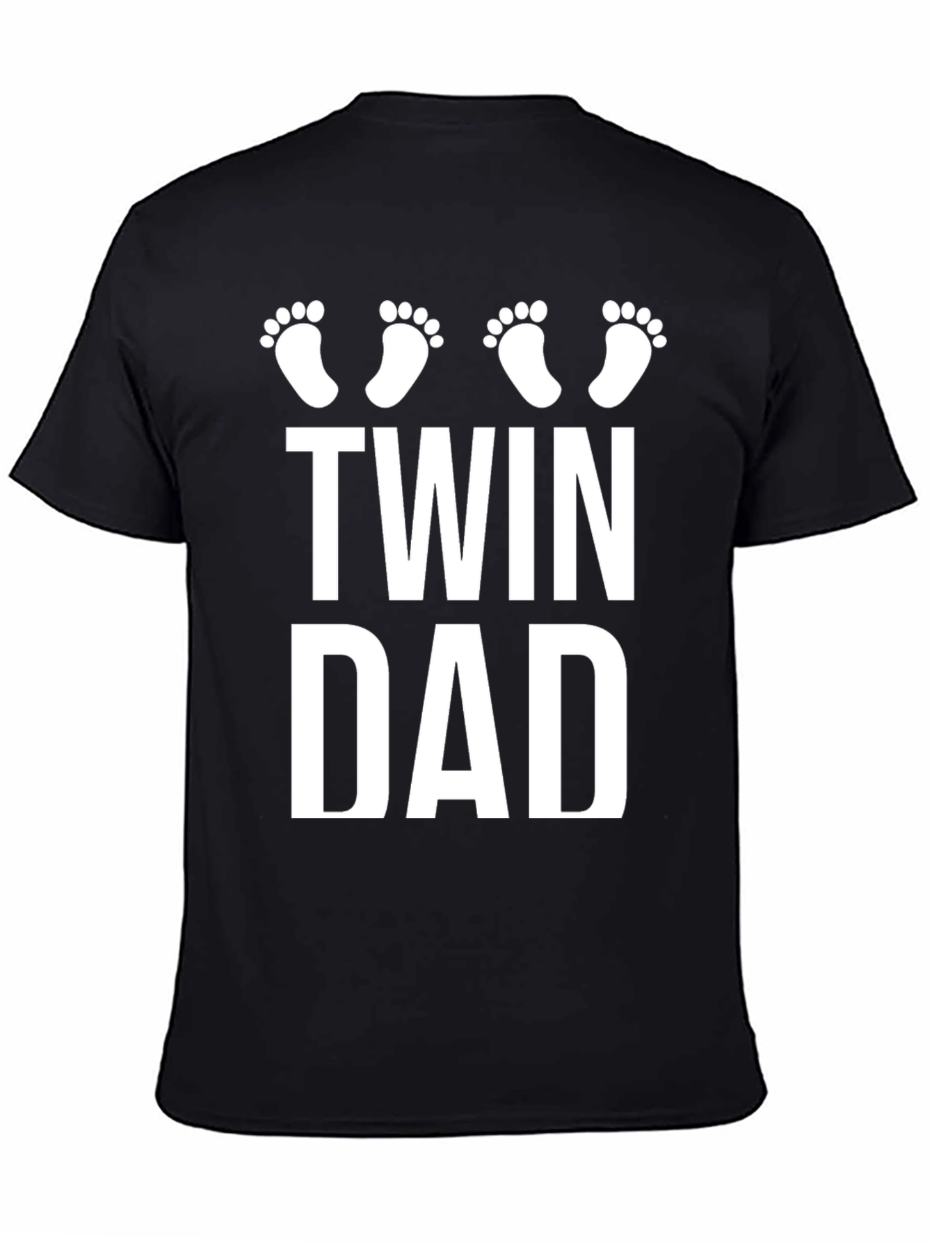 Twin Dad Black T-Shirt