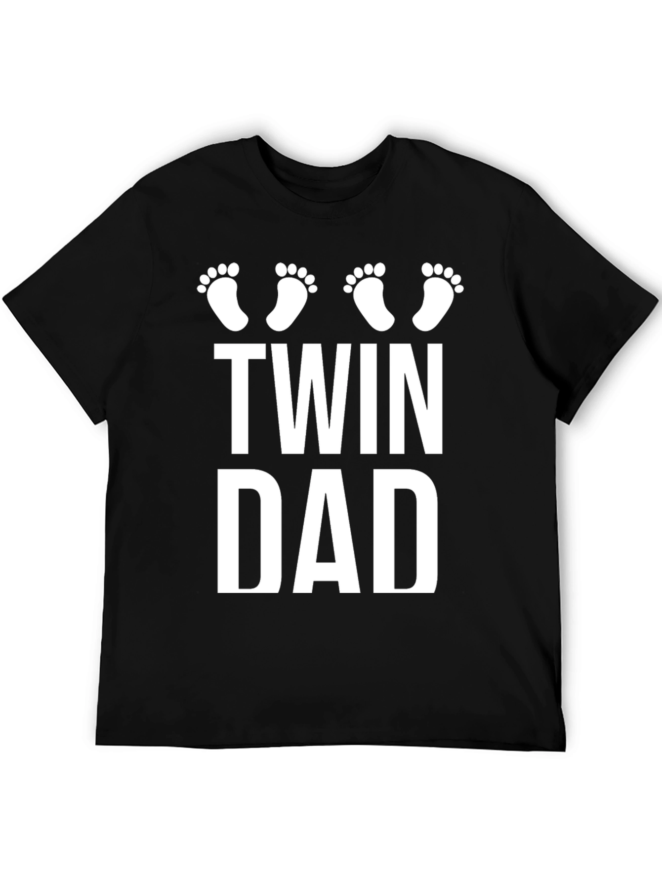 Twin Dad Black T-Shirt