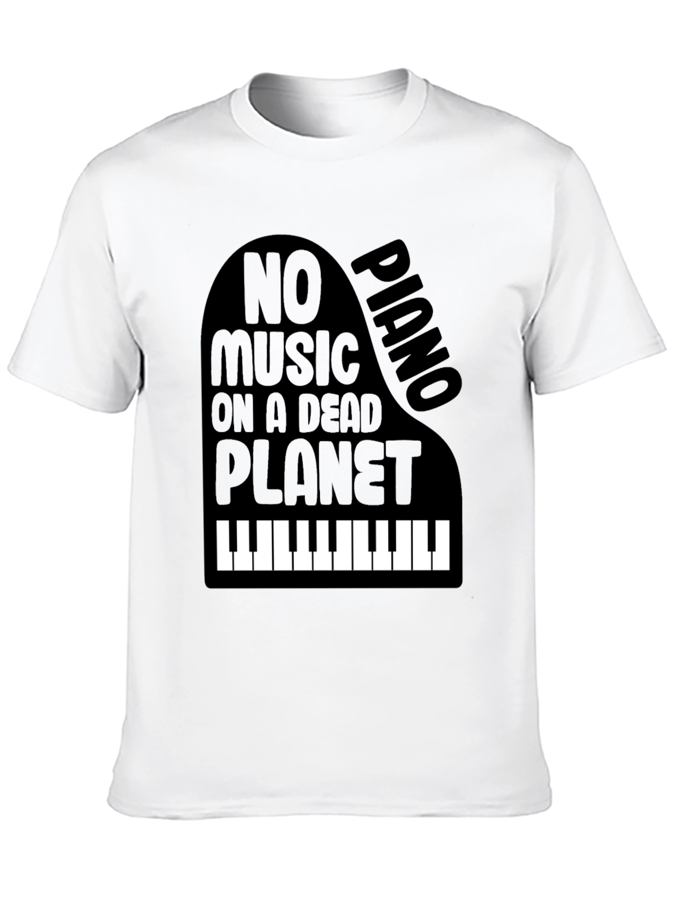 Piano No Music on a Dead Planet Graphic Tee