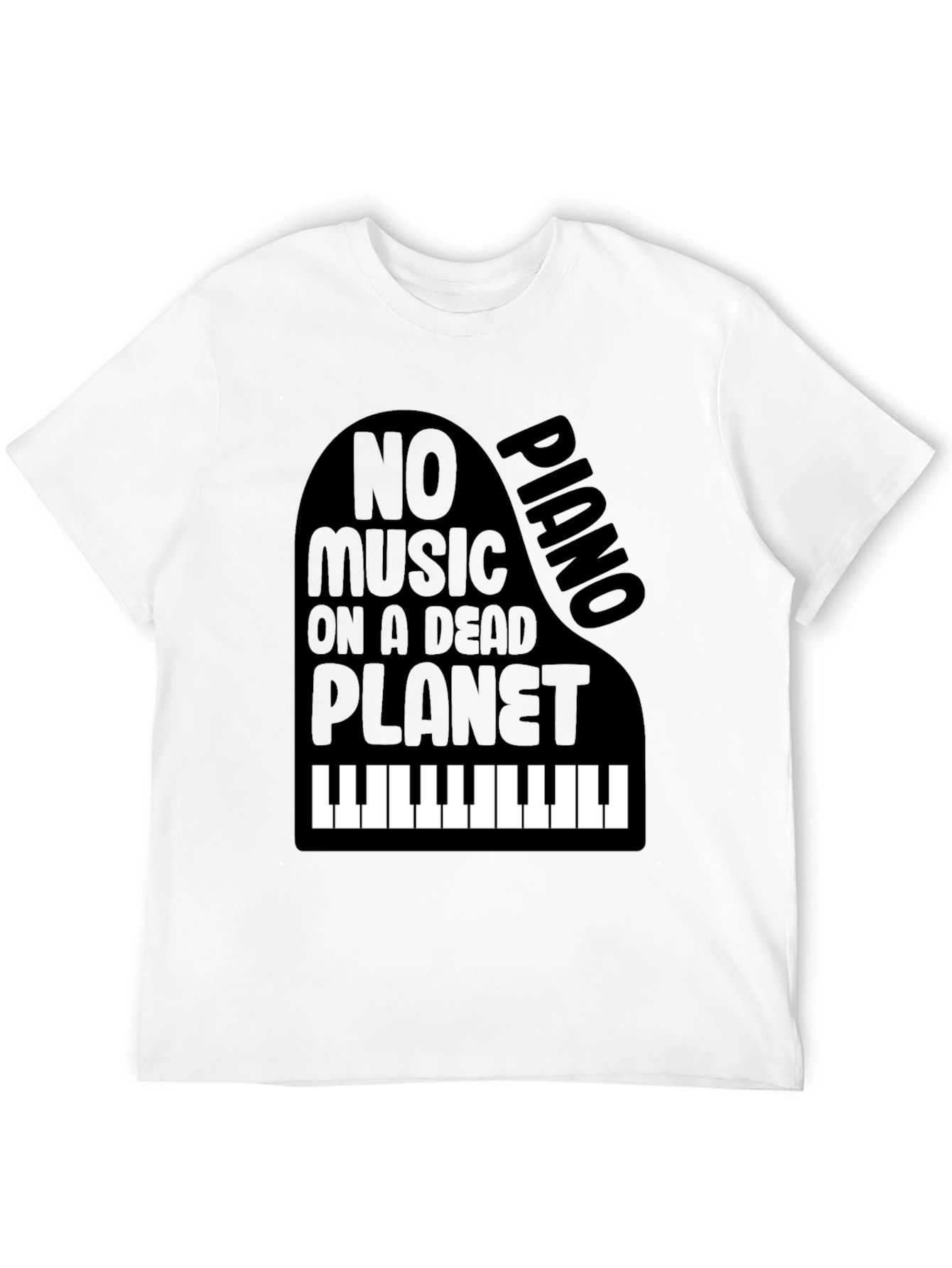 Piano No Music on a Dead Planet Graphic Tee