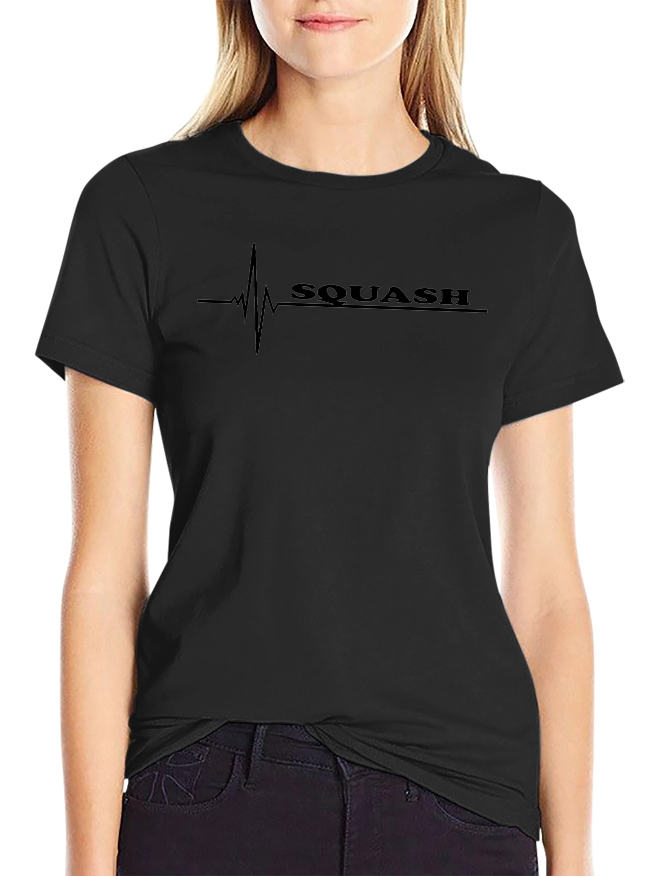 Squash Heartbeat T-Shirt - Passion for the Game!