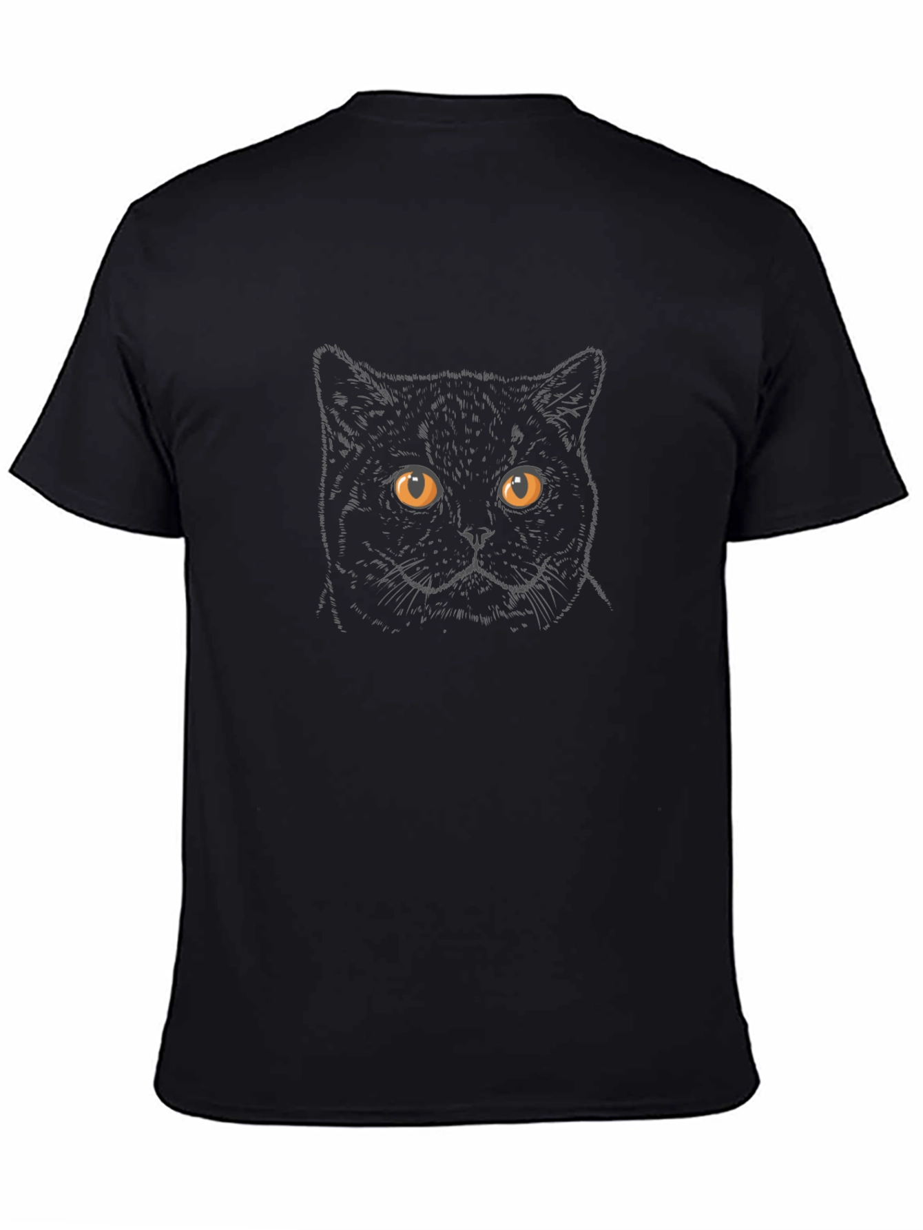 Black Cat Graphic T-Shirt - Stylish Unisex Tee