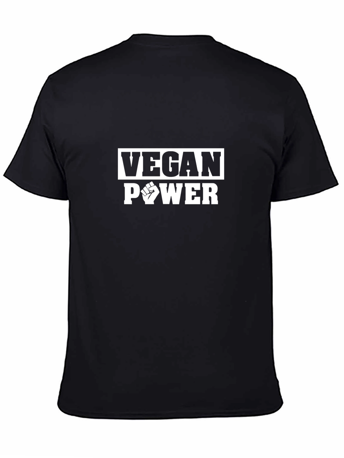 Vegan Power Fist T-Shirt - Black