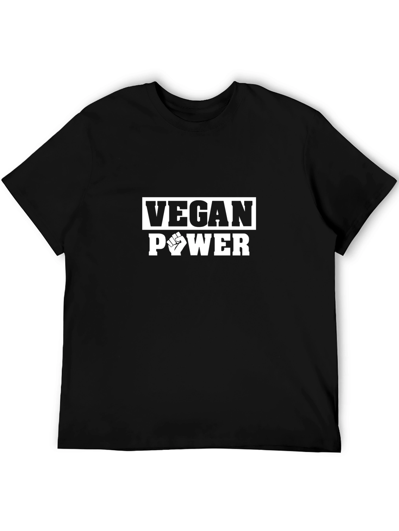 Vegan Power Fist T-Shirt - Black