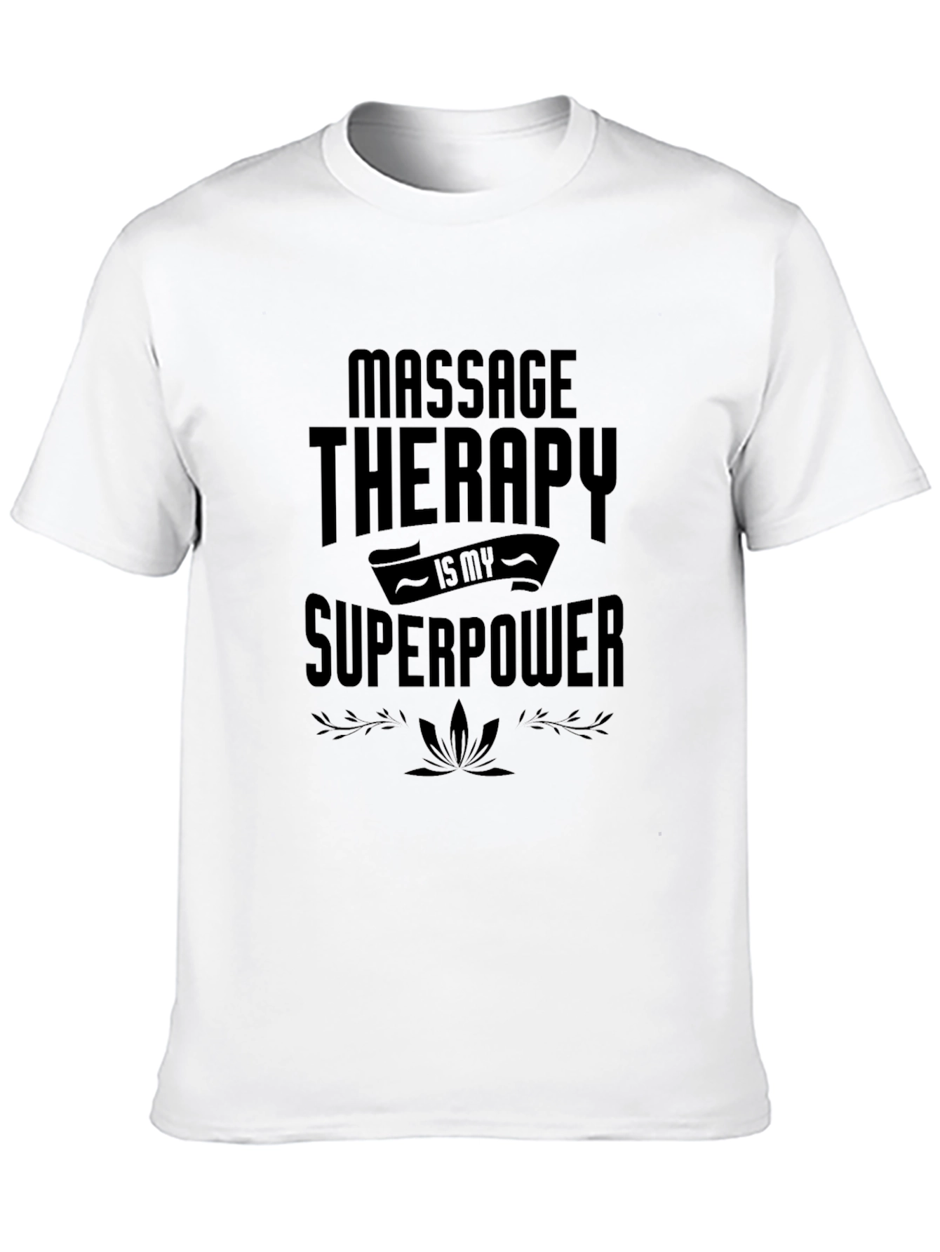 Massage Therapy Superpower Black T-Shirt