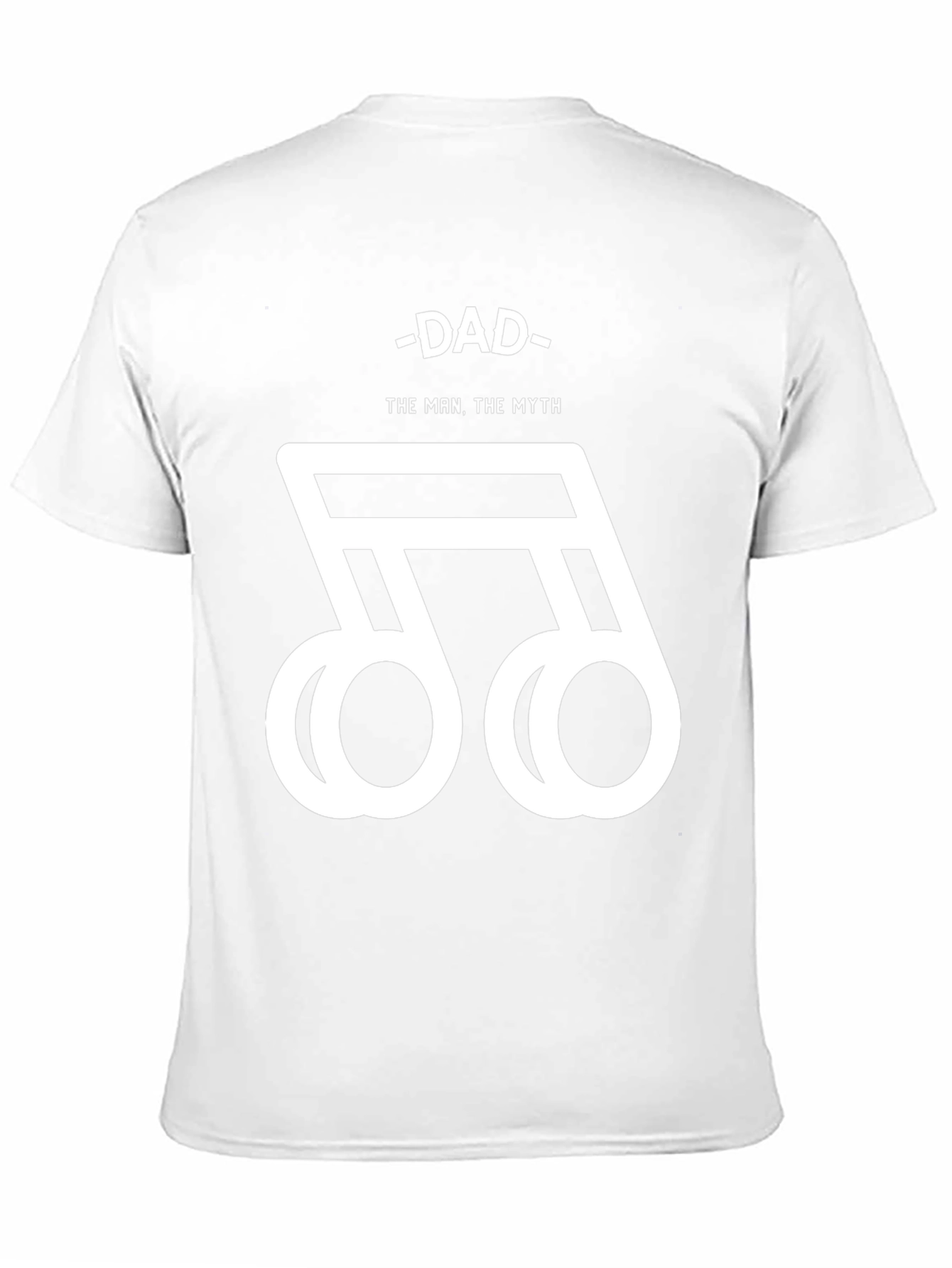 Dad The Man The Myth Music Note Graphic Tee