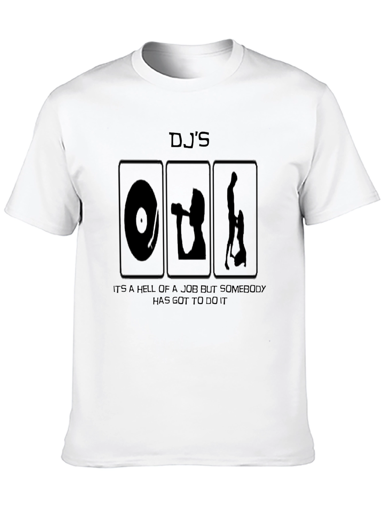 DJs Hell of a Job Black Graphic T-Shirt