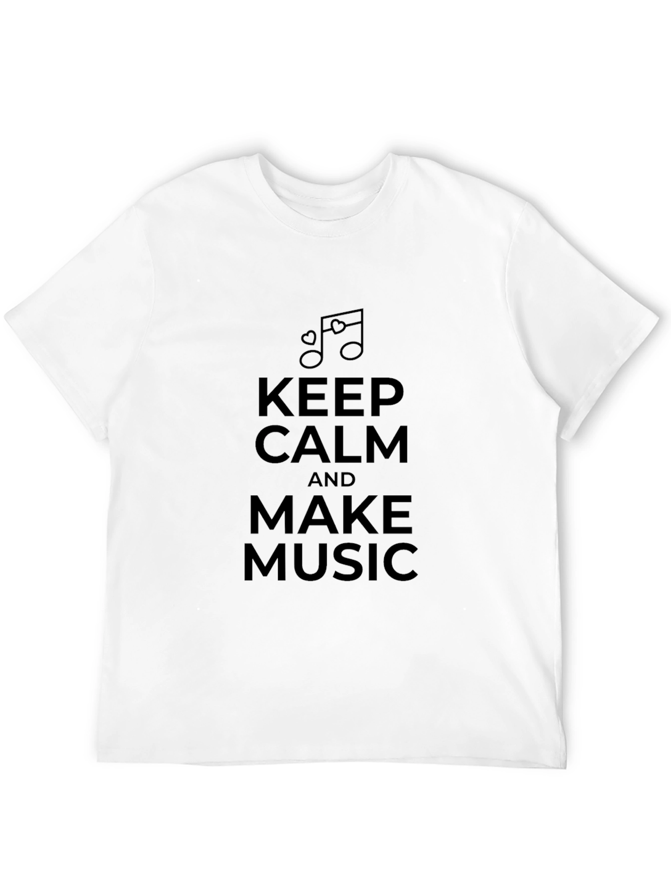 Keep Calm and Make Music Black T-Shirt
