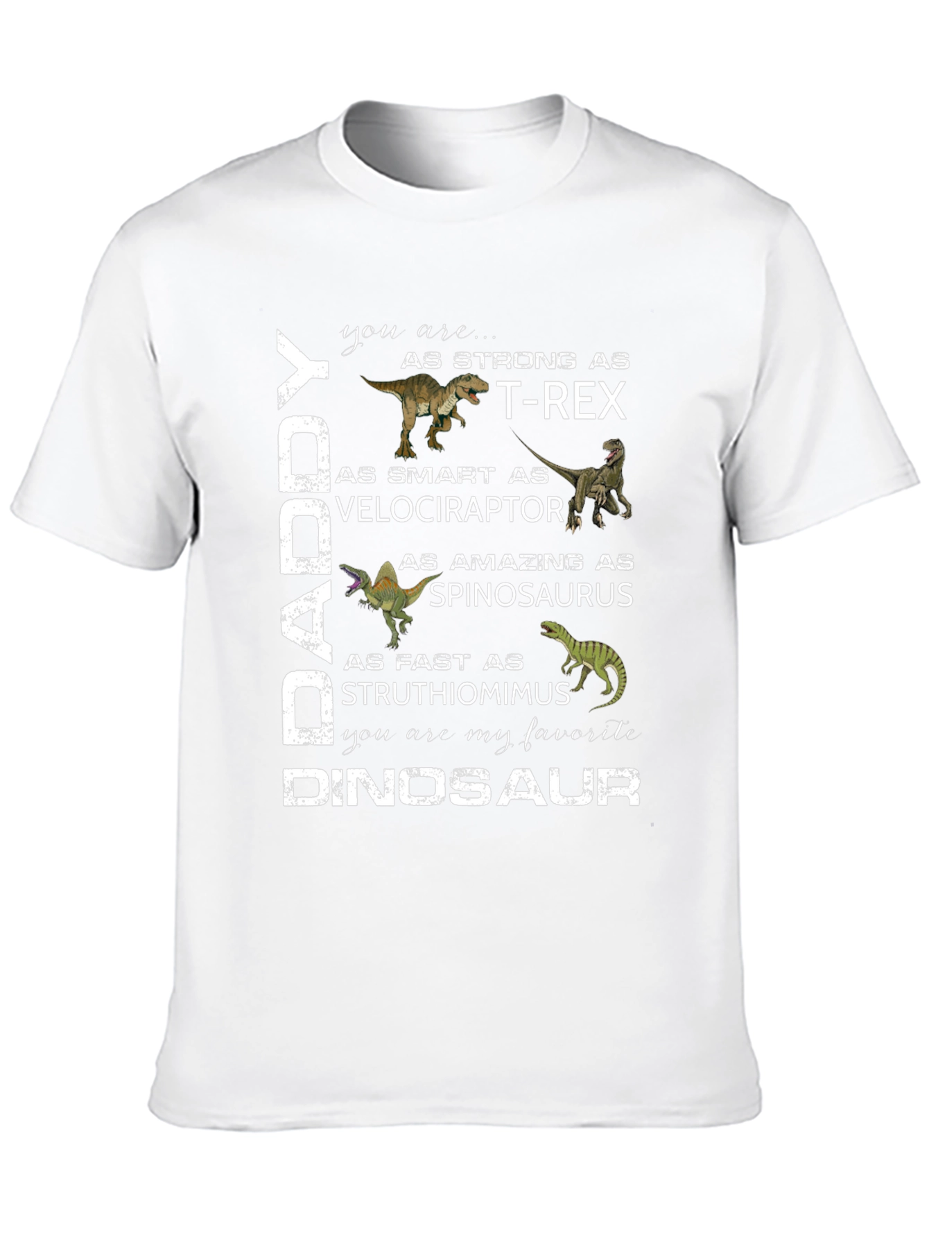 DADDY Dinosaur Graphic T-Shirt Fathers Day Gift