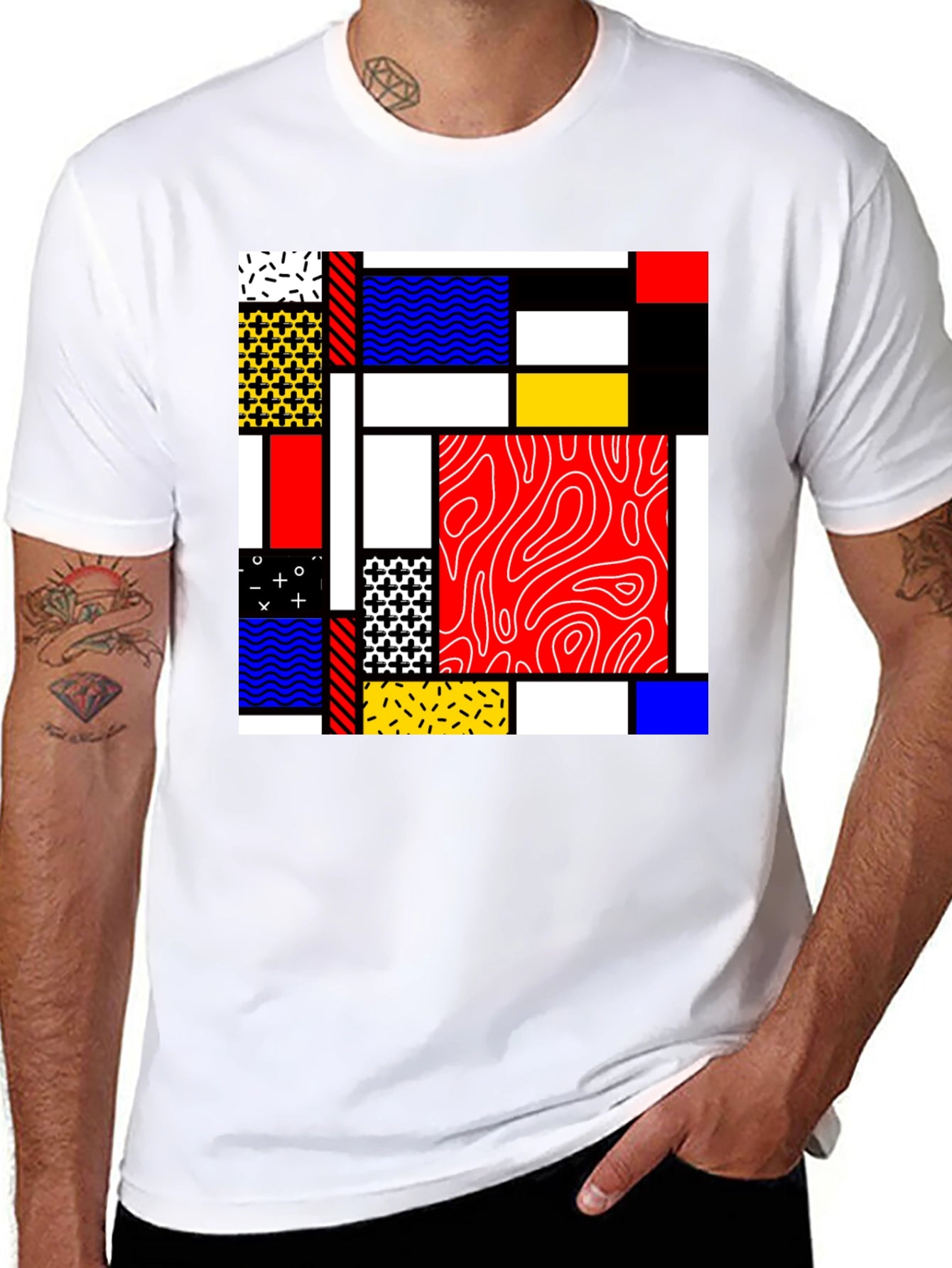 Abstract Geometric Art T-Shirt