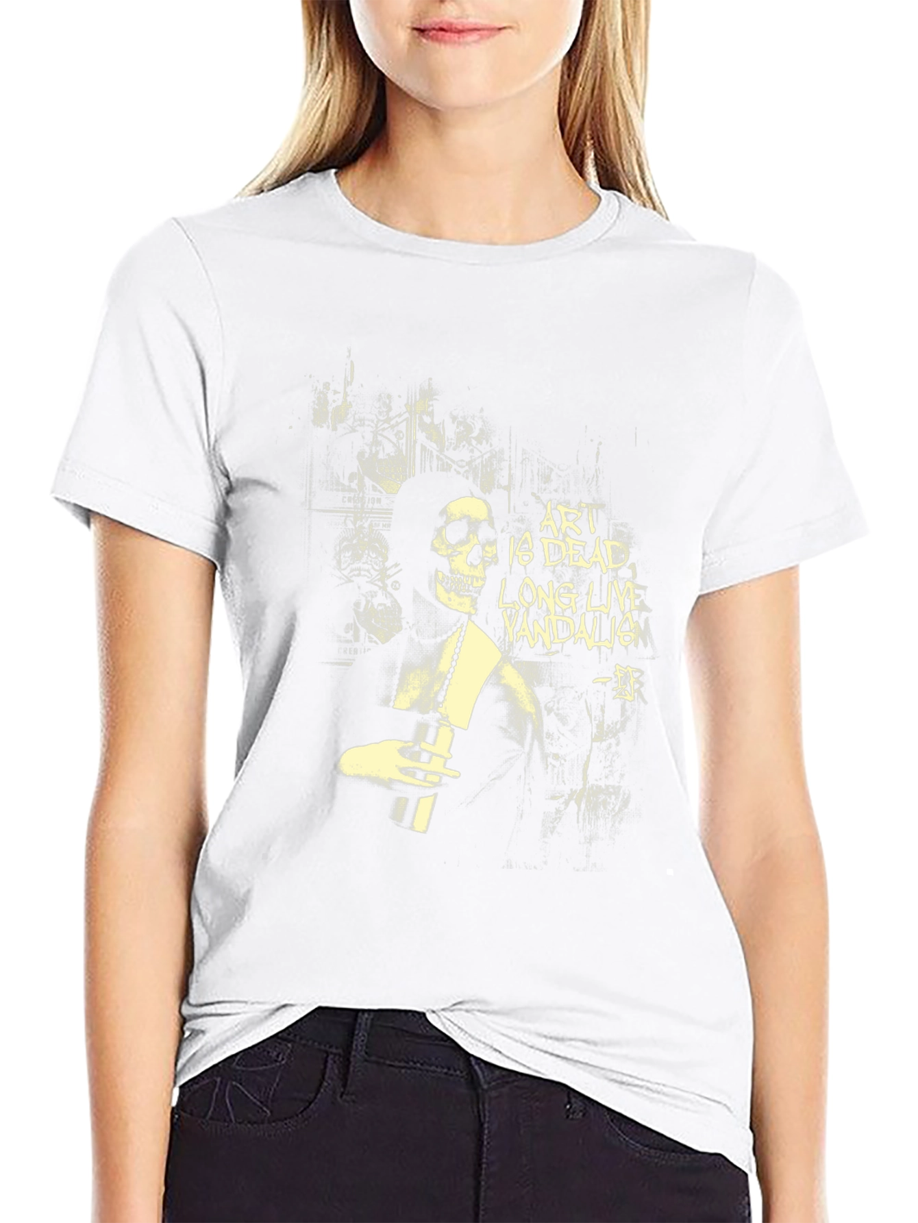 Art is Dead T-Shirt - Skeleton Graphic Tee